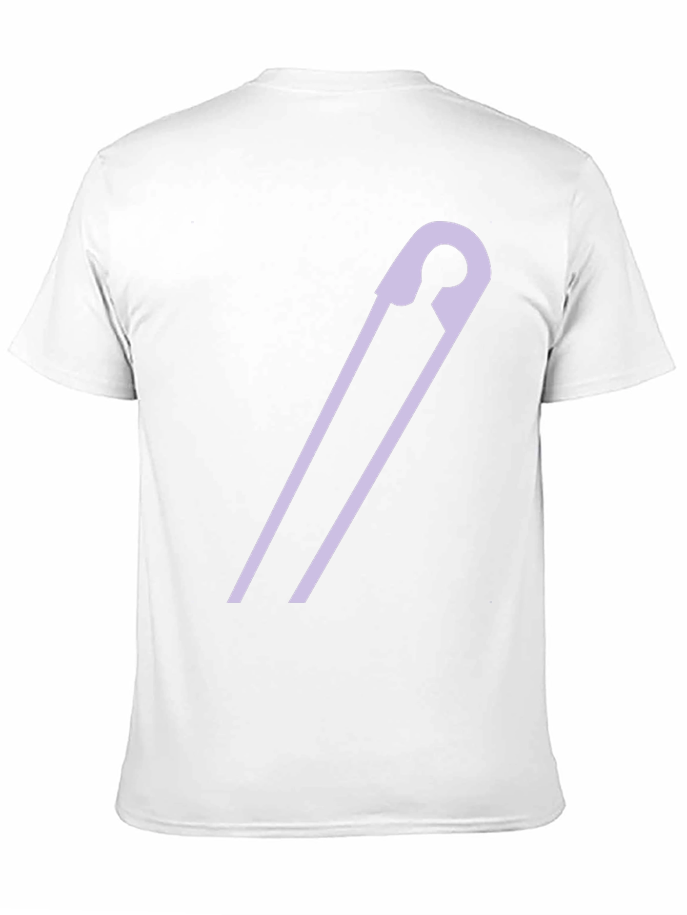 Safety Pin Graphic Tee - Black Casual T-Shirt