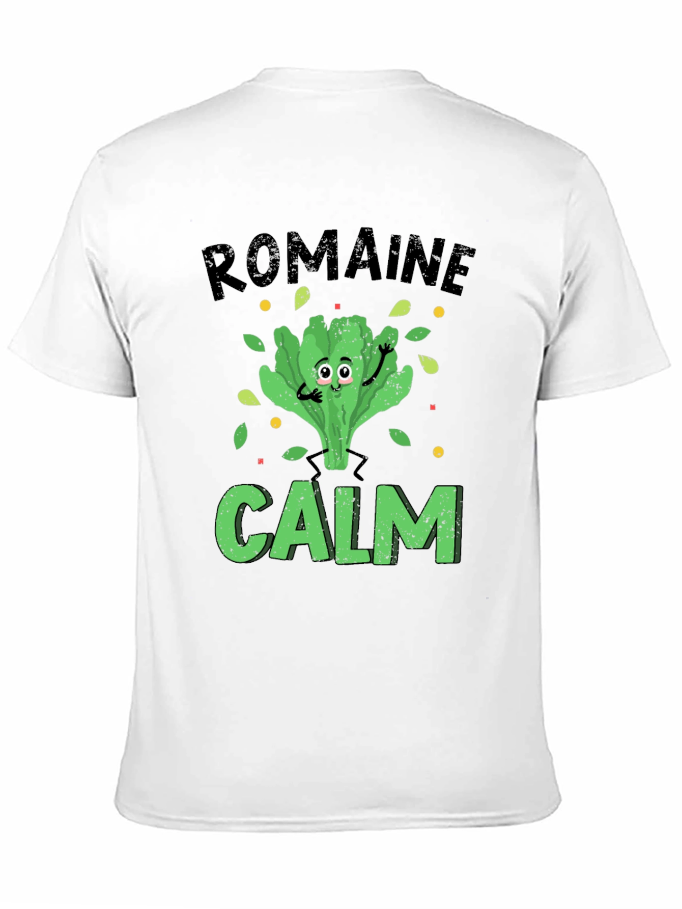 Romaine Calm Mens Graphic T-Shirt Black