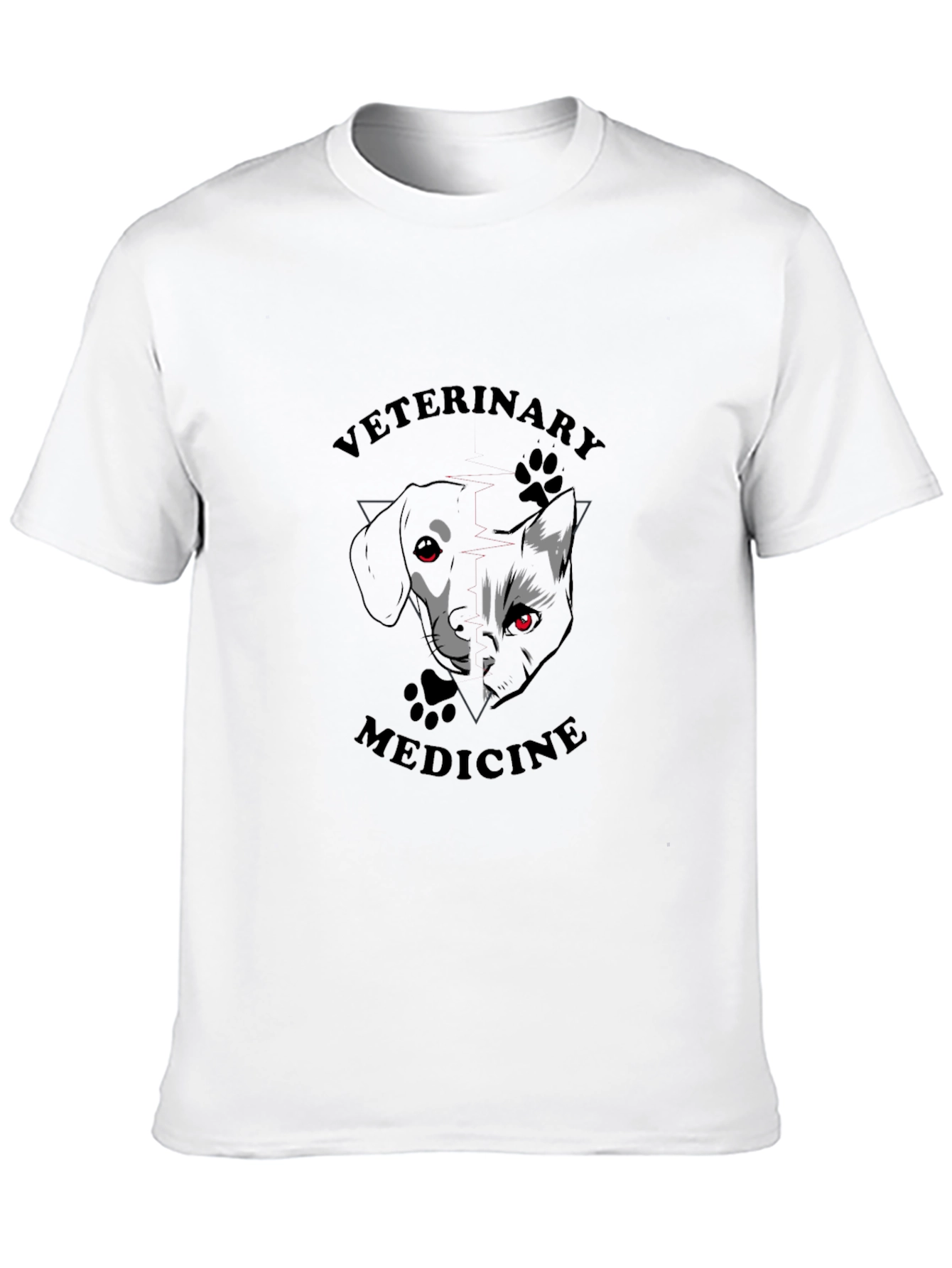 Veterinary Medicine T-Shirt - Dog & Cat Design