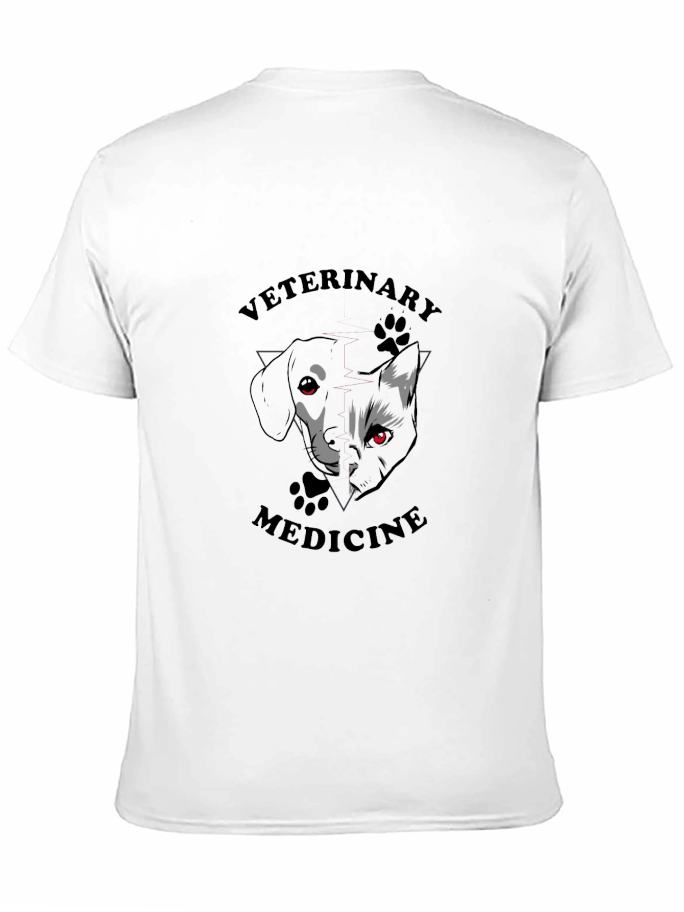 Veterinary Medicine T-Shirt - Dog & Cat Design