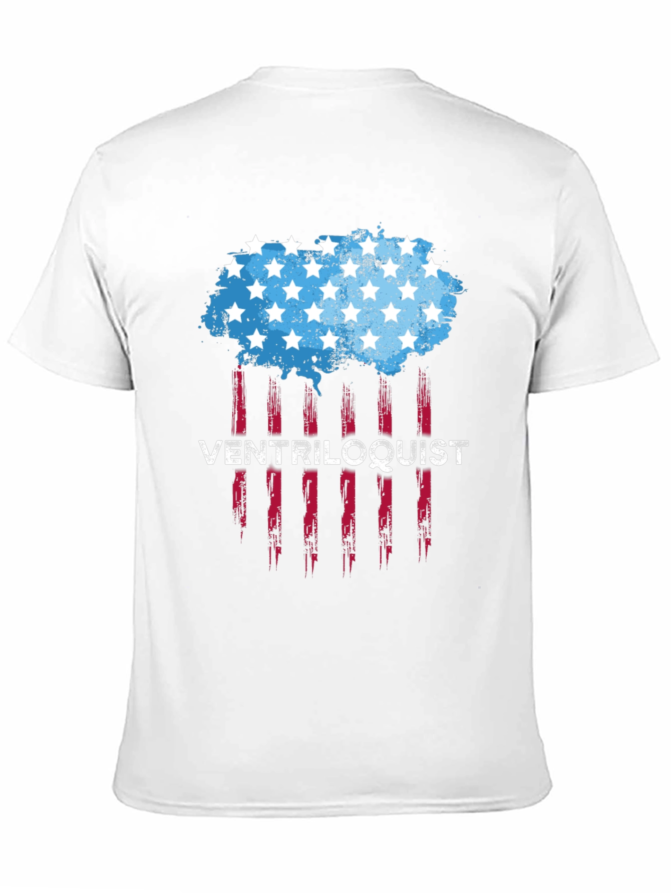 Ventriloquist USA Flag Style Graphic Tee