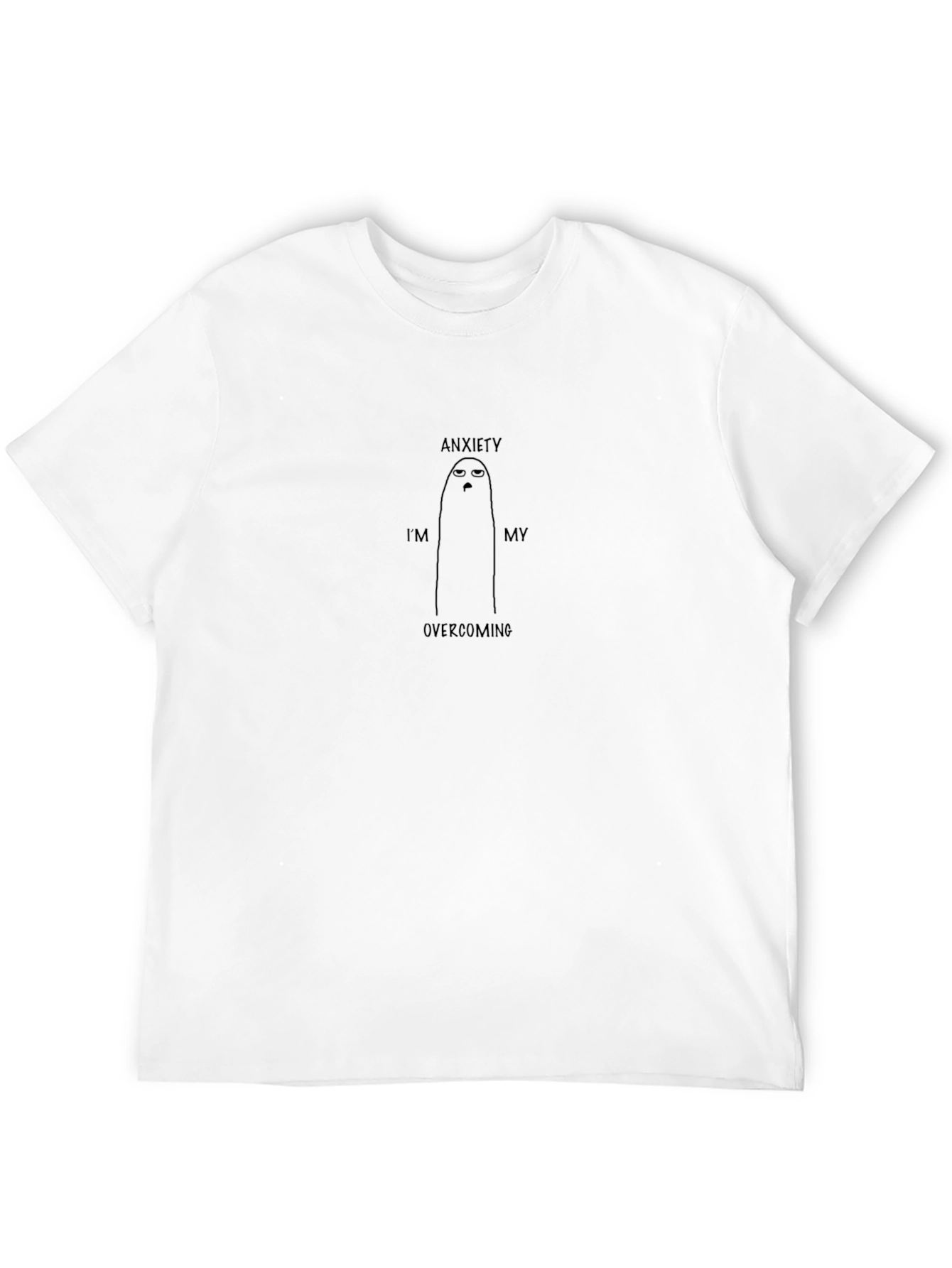 Anxiety Overcoming T-Shirt - Black Graphic Tee