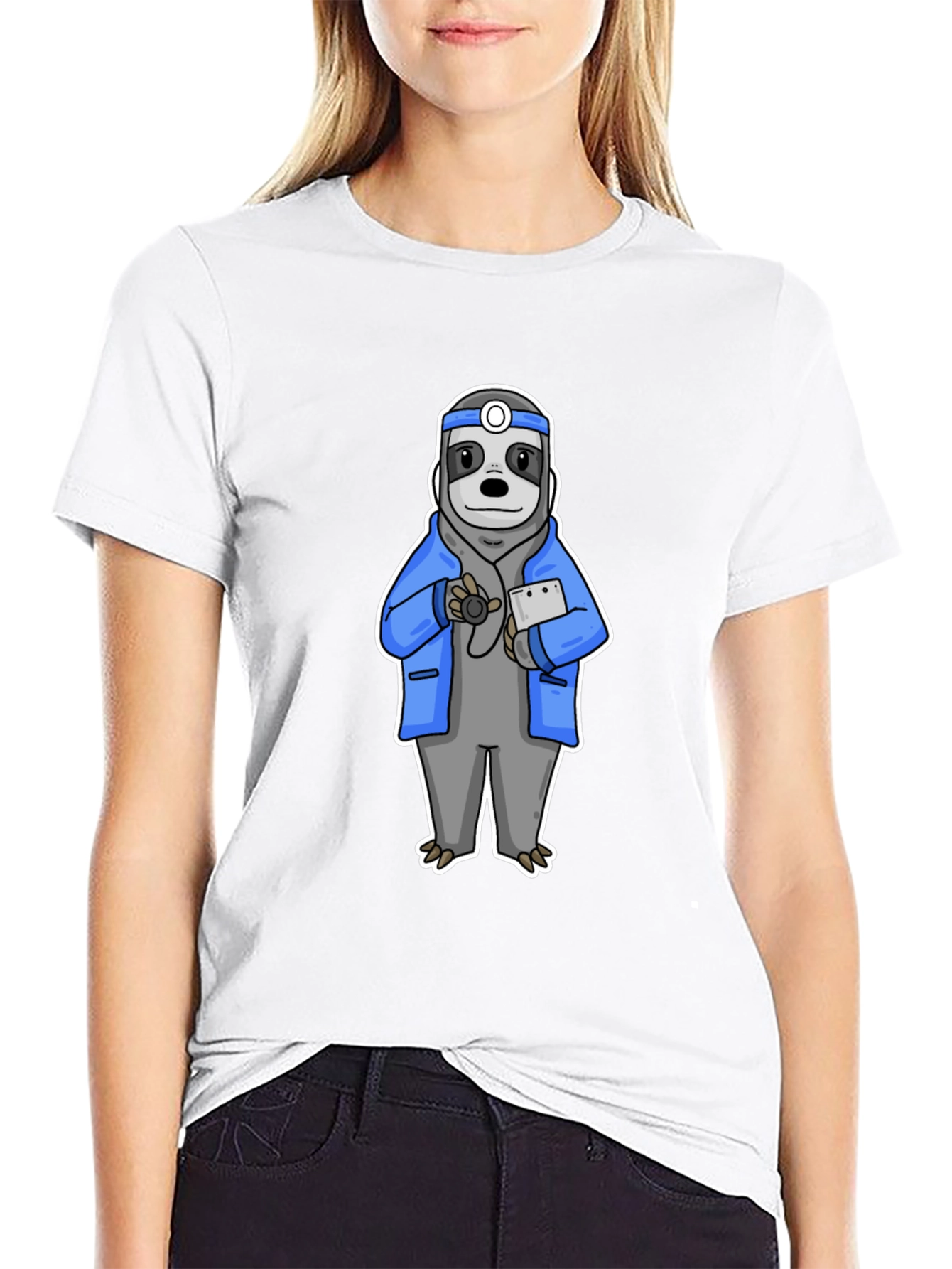 Sloth Doctor Graphic T-Shirt