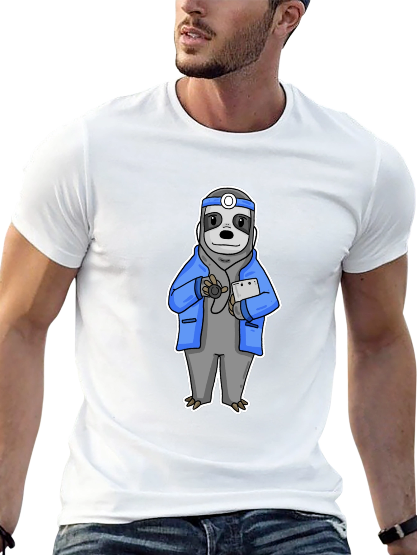 Sloth Doctor Graphic T-Shirt