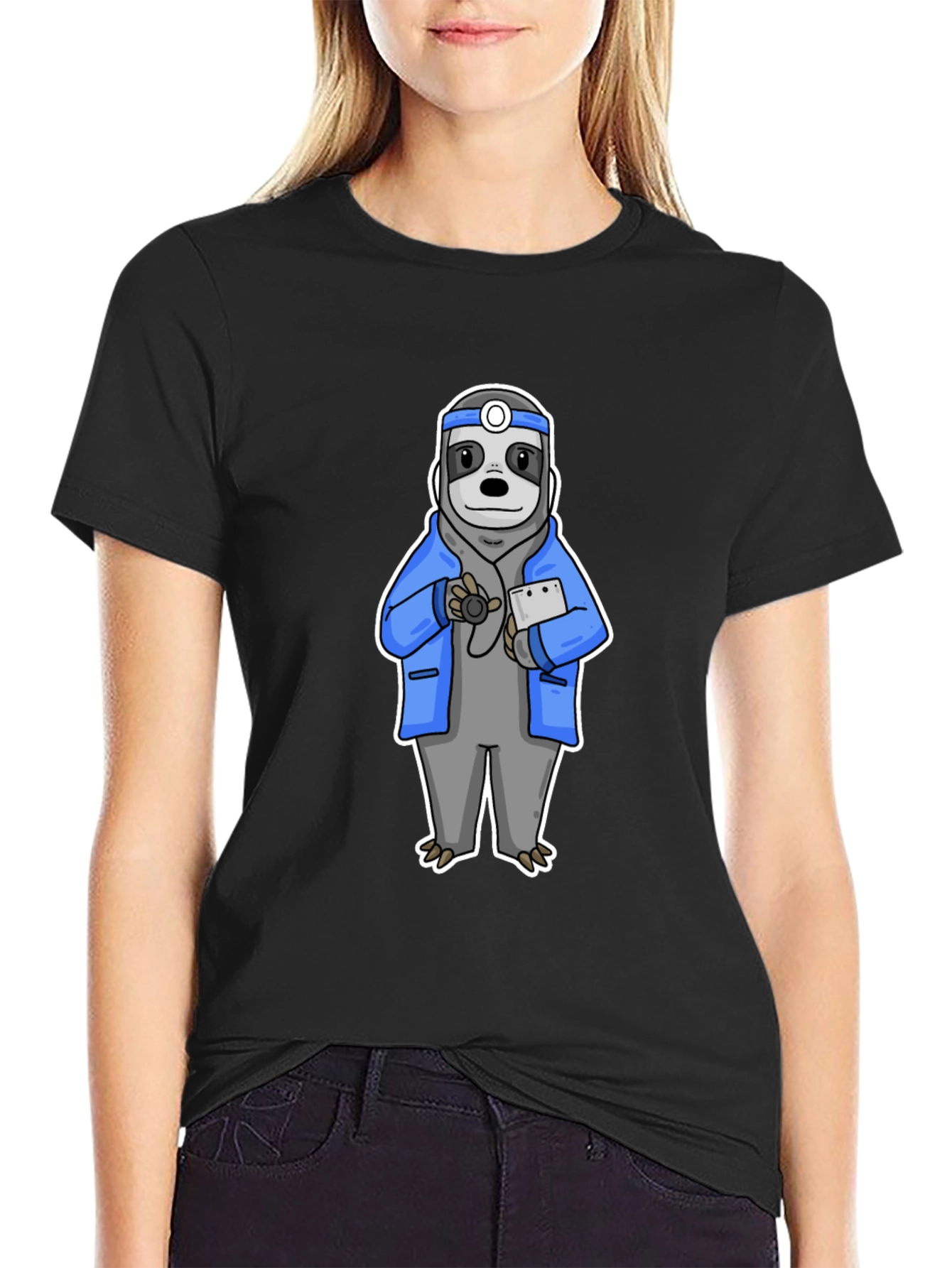 Sloth Doctor Graphic T-Shirt