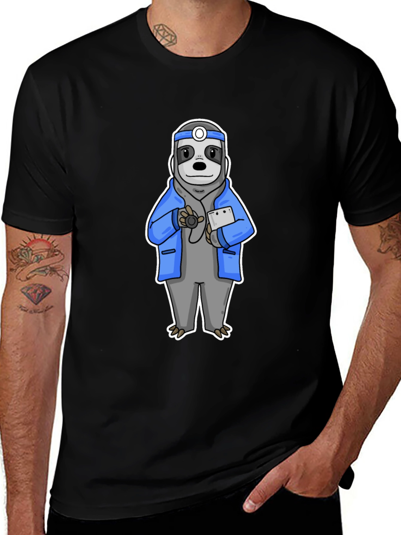 Sloth Doctor Graphic T-Shirt
