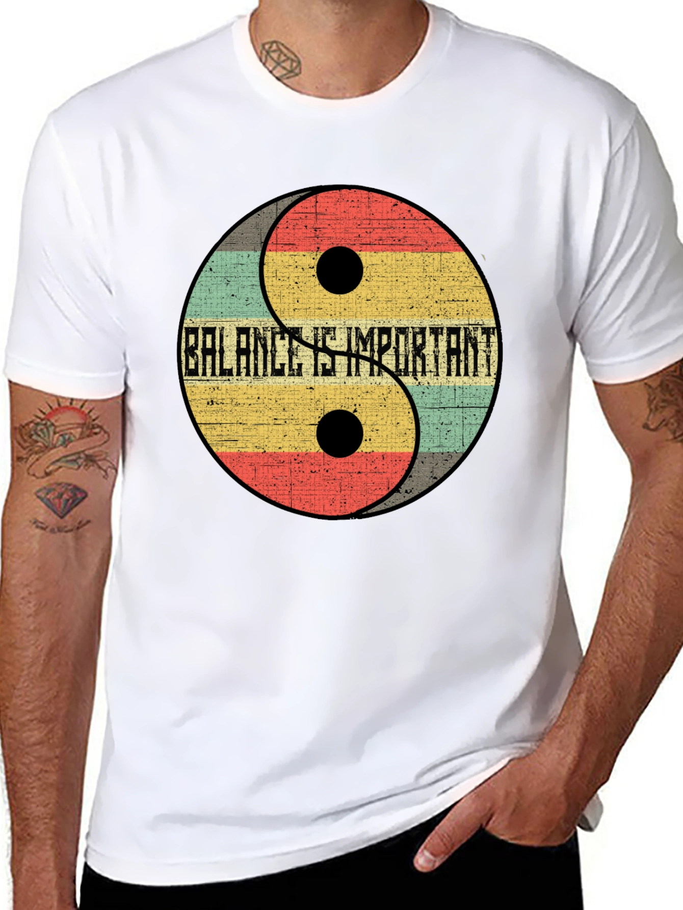 Balance is Important Yin Yang Graphic Tee