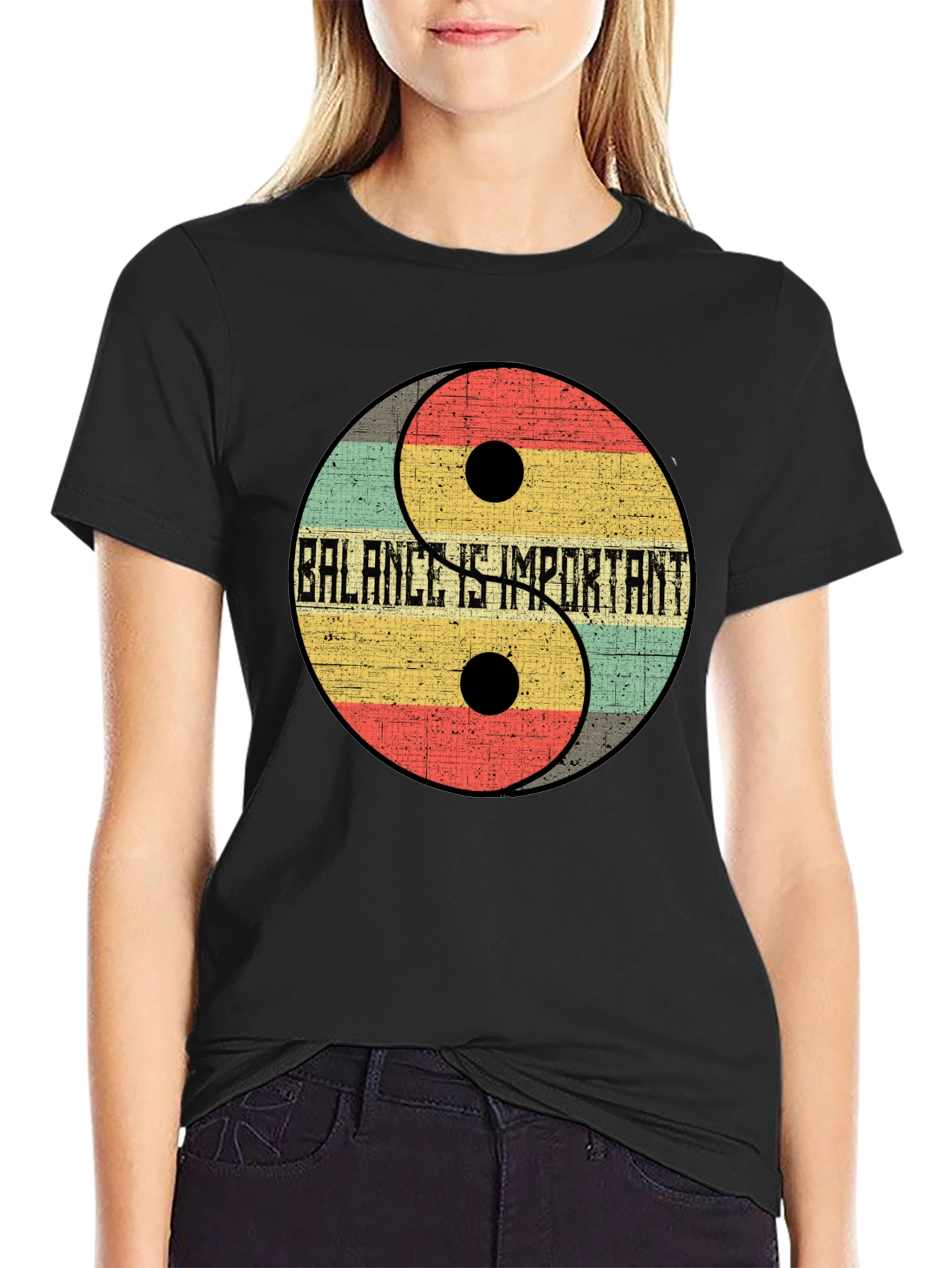 Balance is Important Yin Yang Graphic Tee