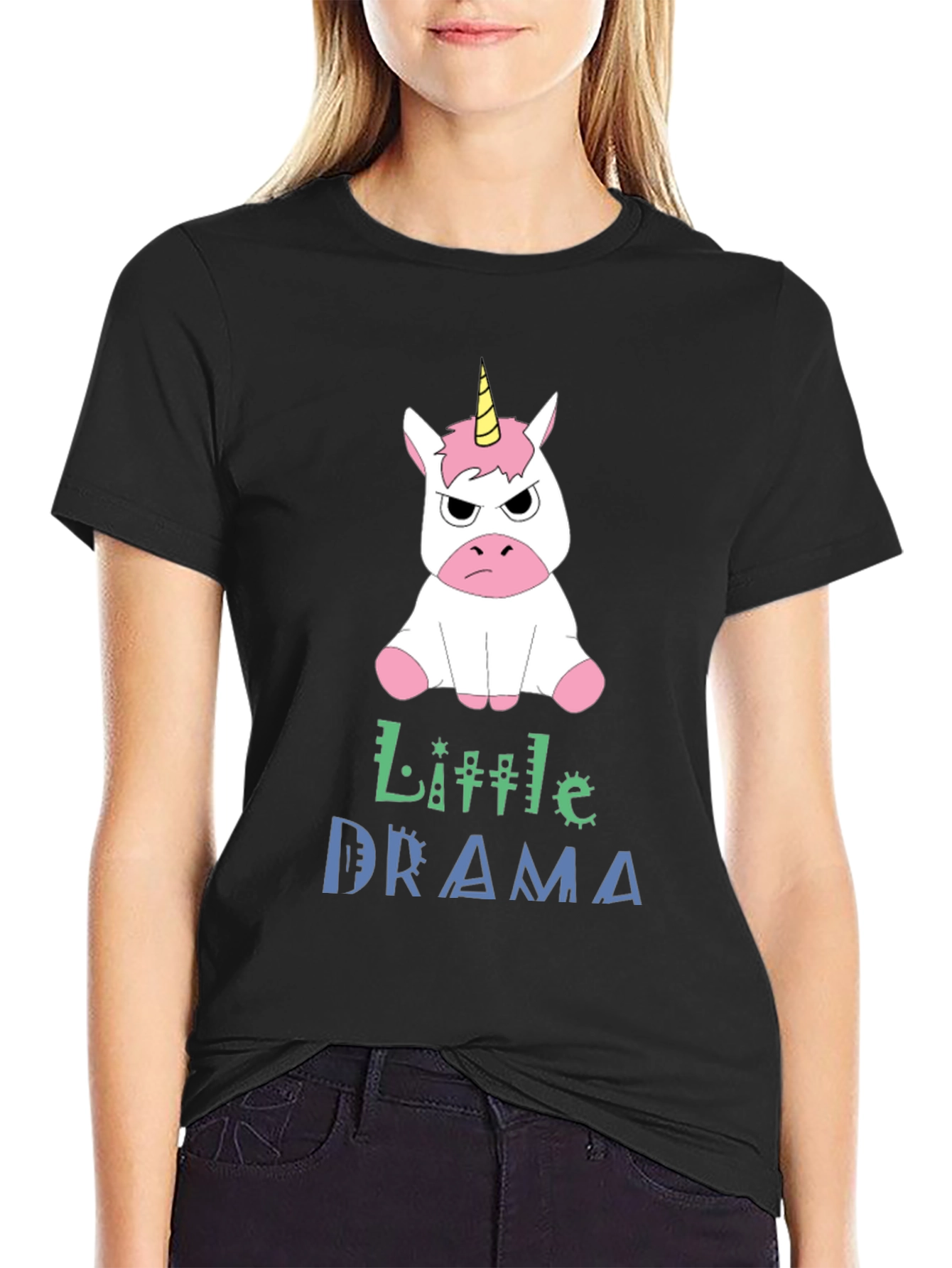 Little Drama Angry Unicorn T-Shirt