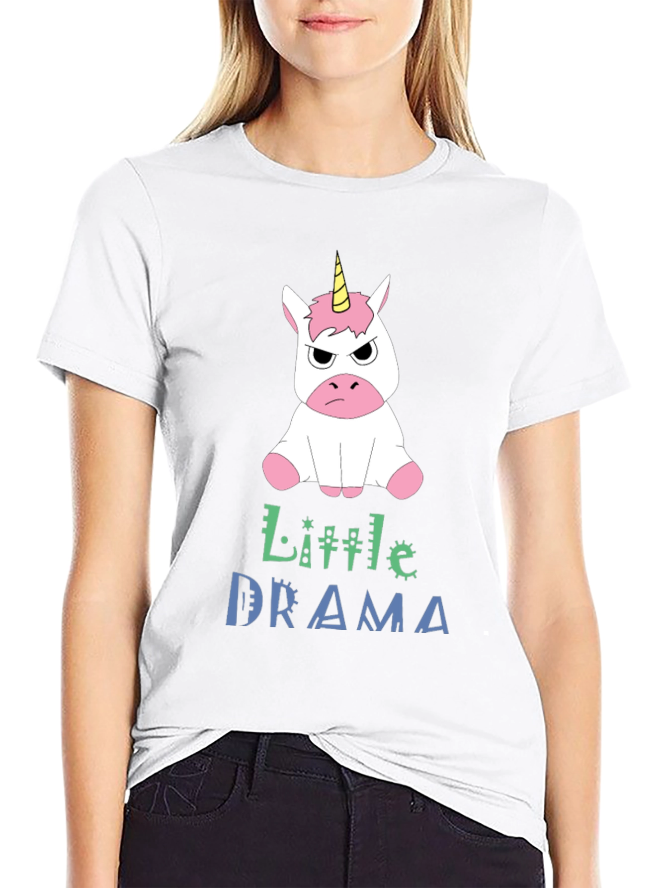Little Drama Angry Unicorn T-Shirt