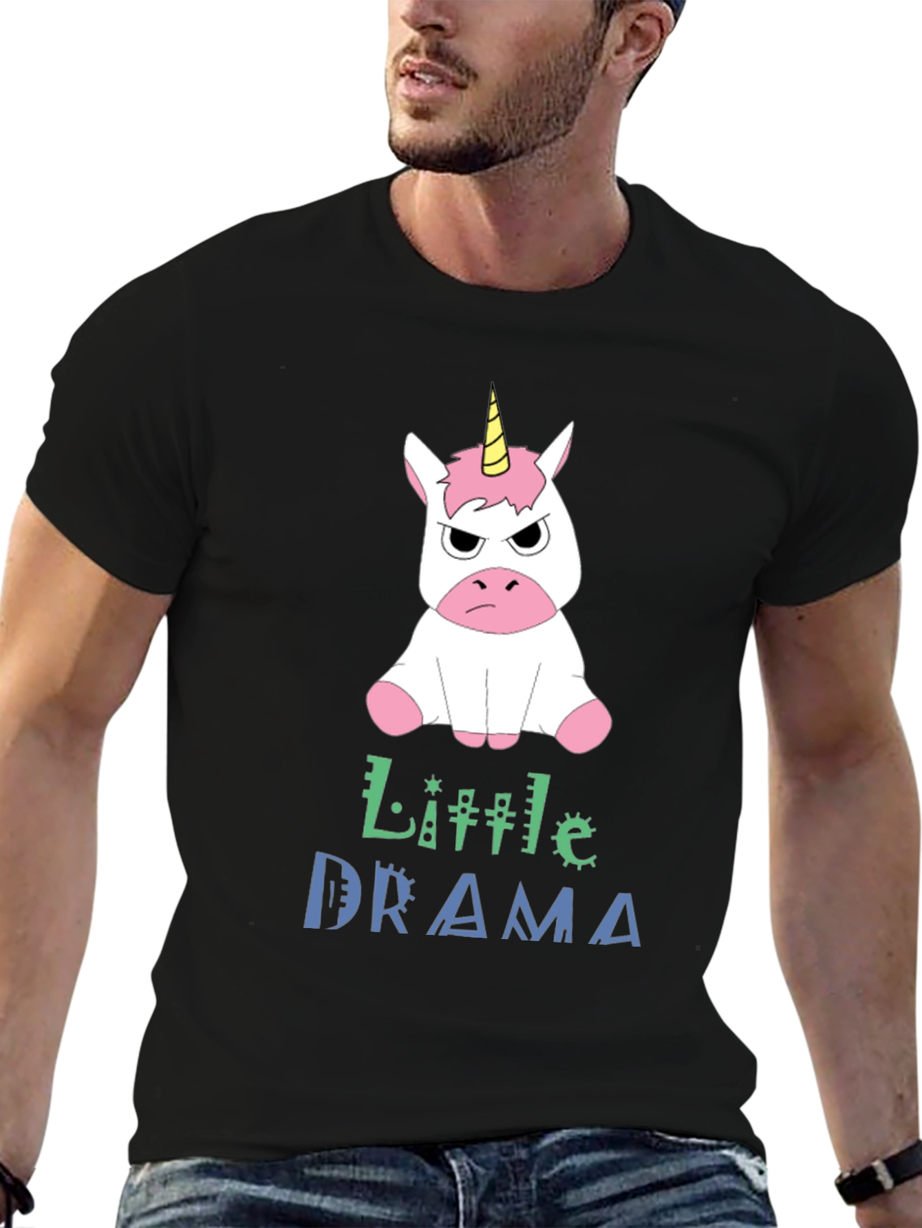 Little Drama Angry Unicorn T-Shirt