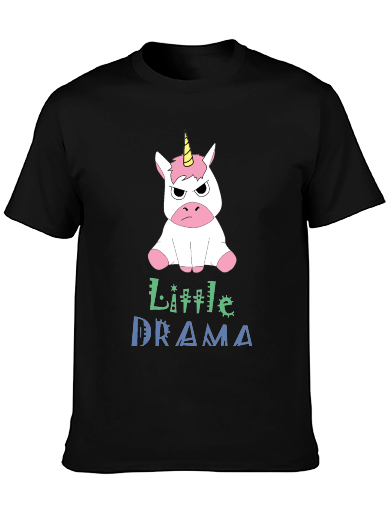 Little Drama Angry Unicorn T-Shirt