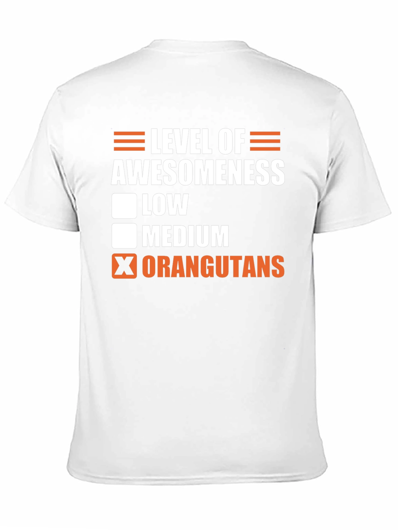 Level of Awesomeness Orangutans Graphic T-Shirt