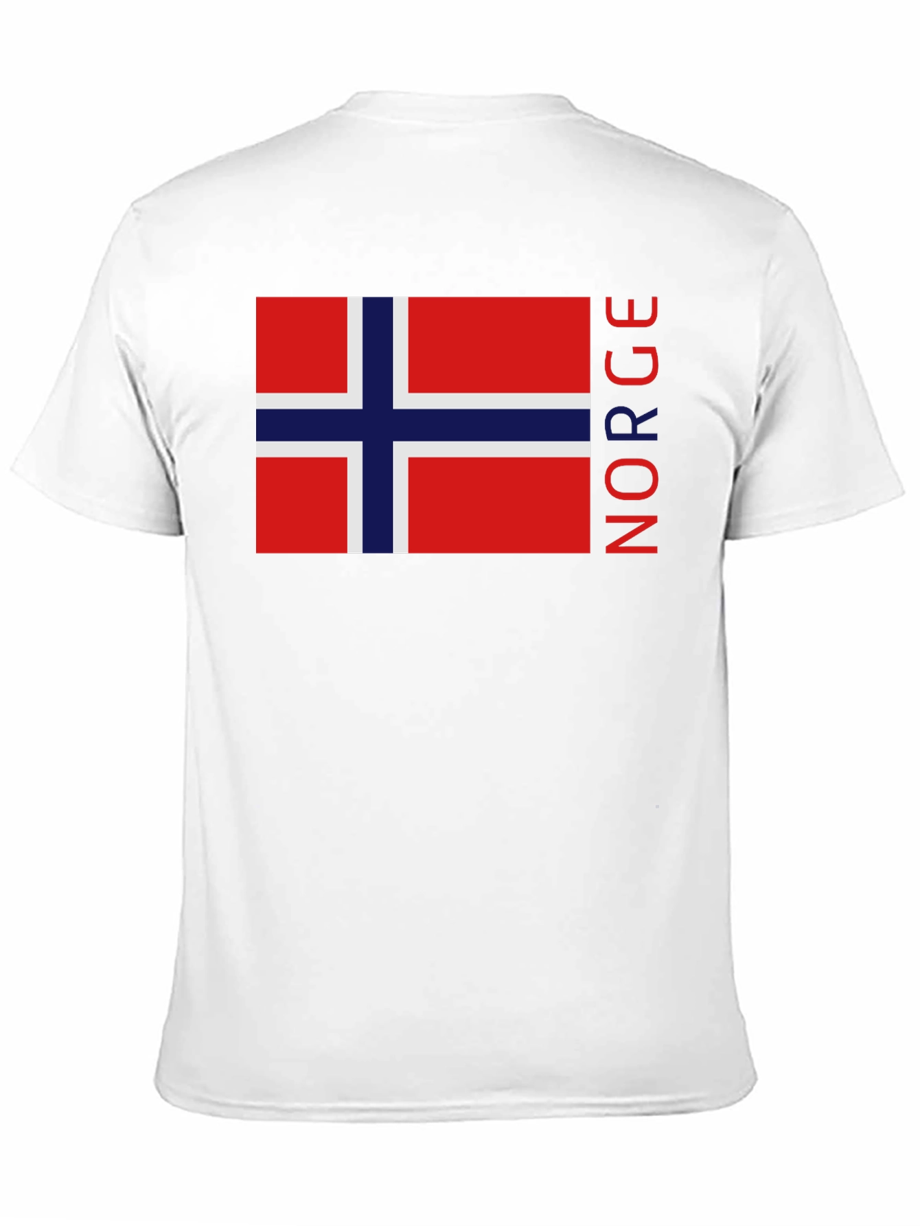 Norway Flag Graphic Black T-Shirt