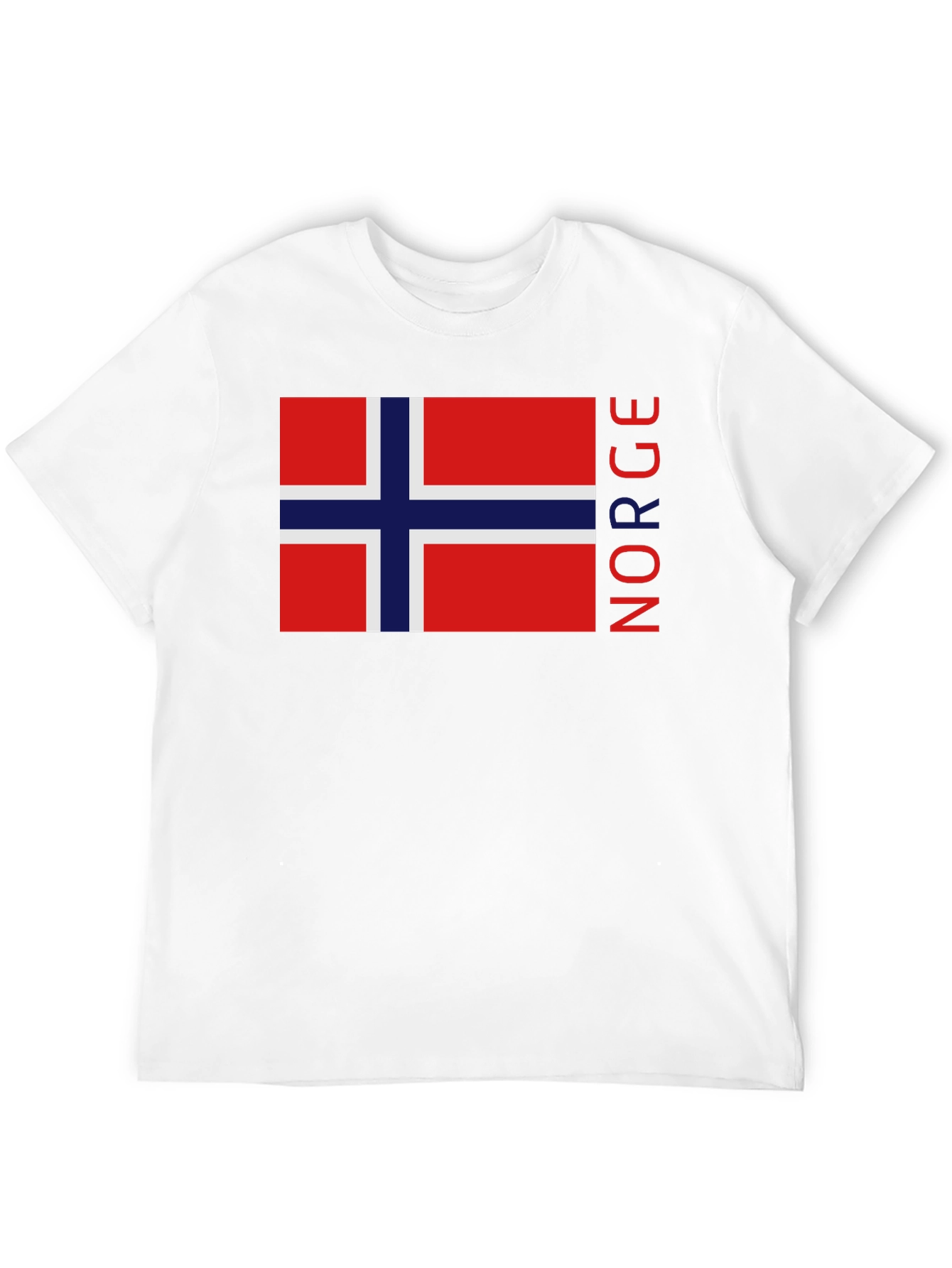 Norway Flag Graphic Black T-Shirt