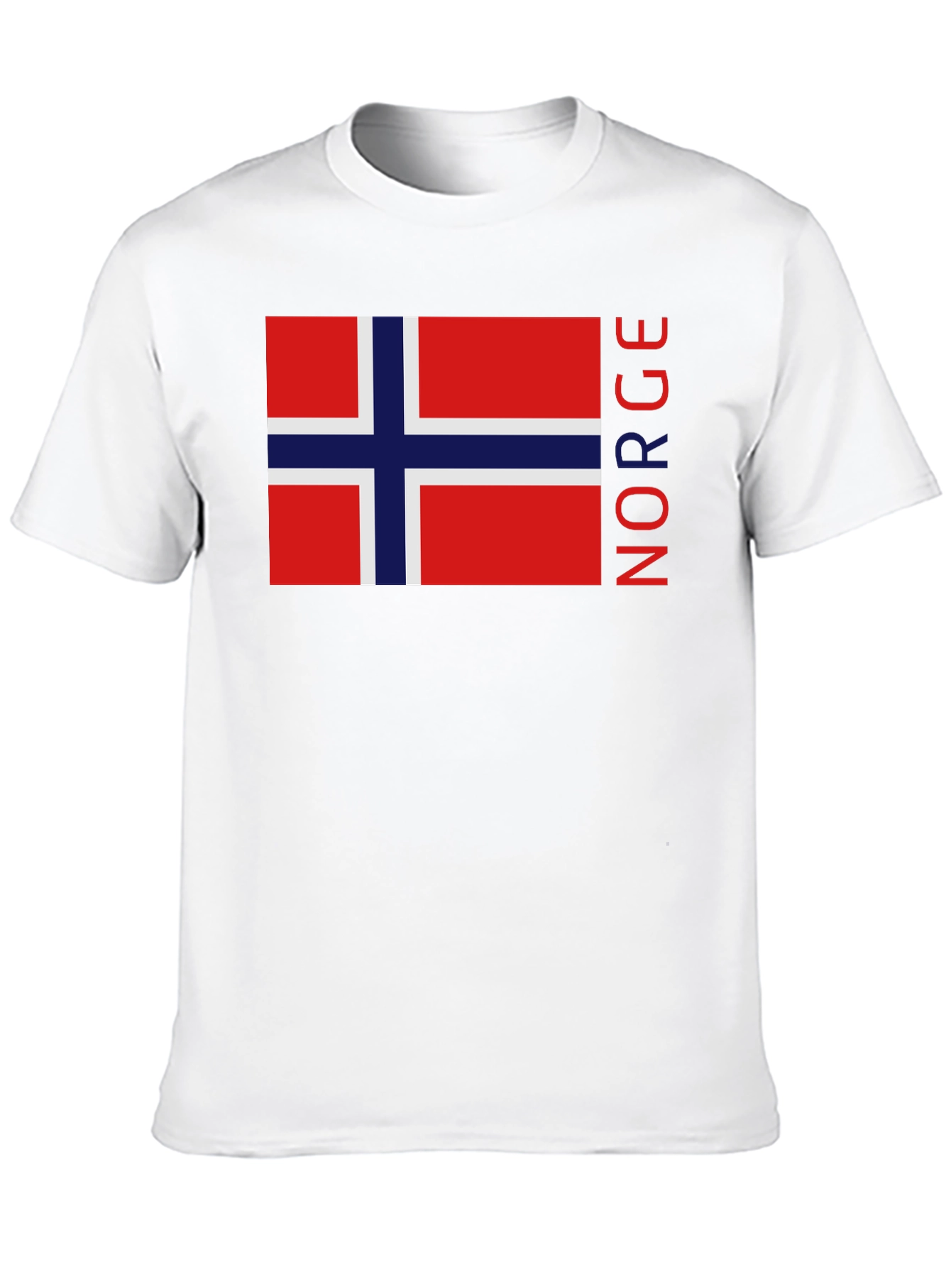 Norway Flag Graphic Black T-Shirt