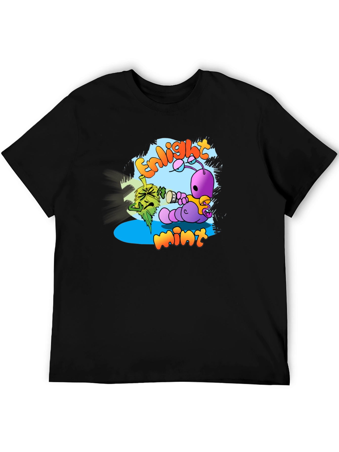 Enlightmint Graphic T-Shirt - Quirky Cartoon Design