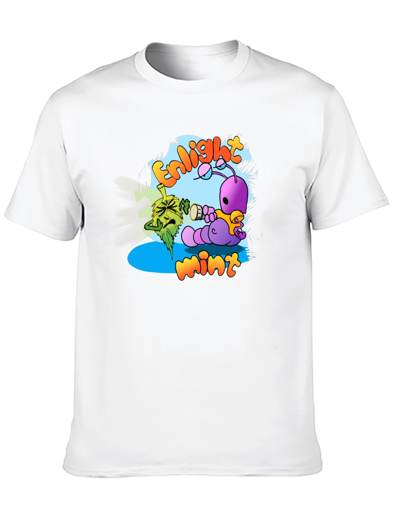 Enlightmint Graphic T-Shirt - Quirky Cartoon Design