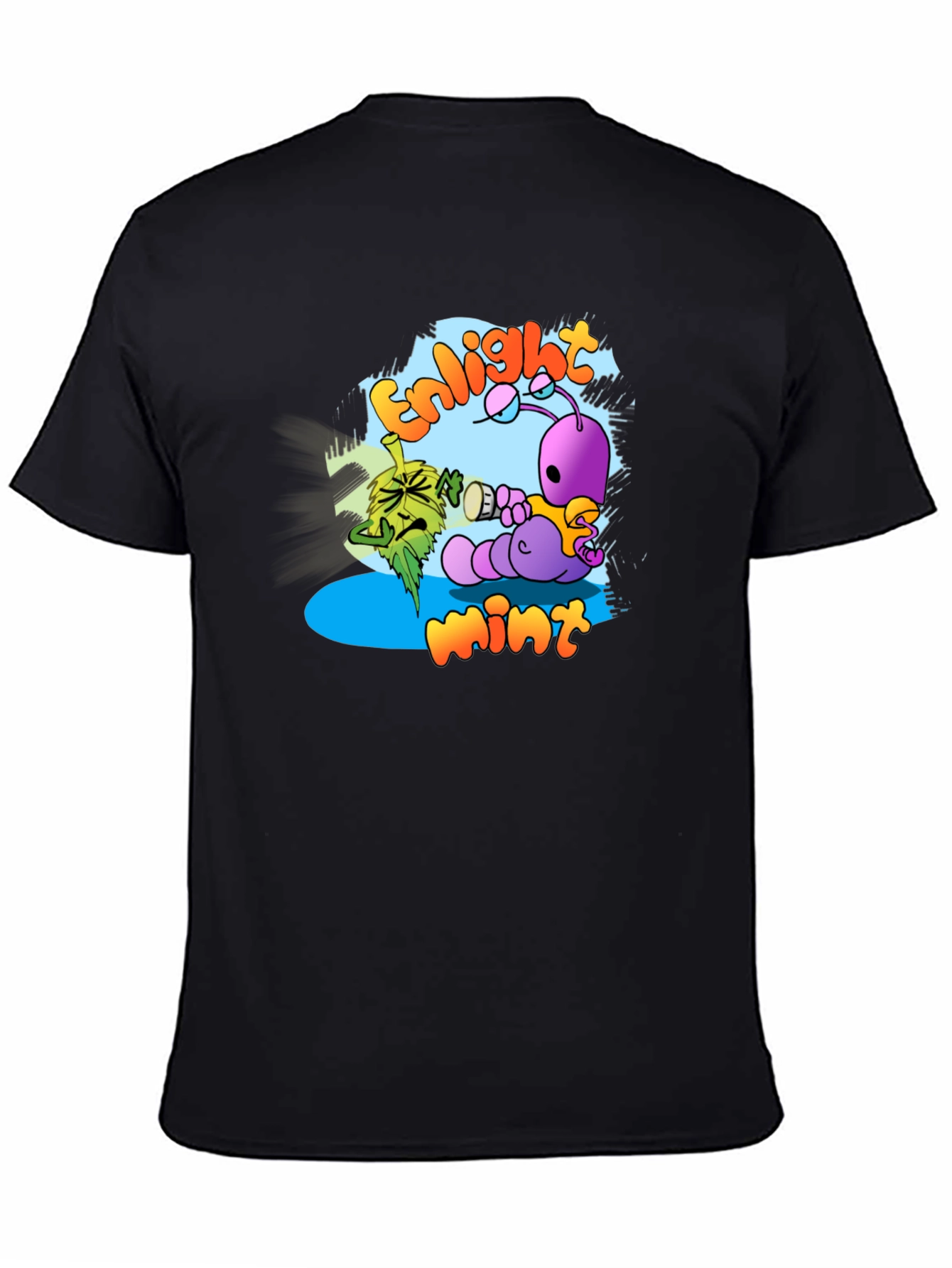 Enlightmint Graphic T-Shirt - Quirky Cartoon Design