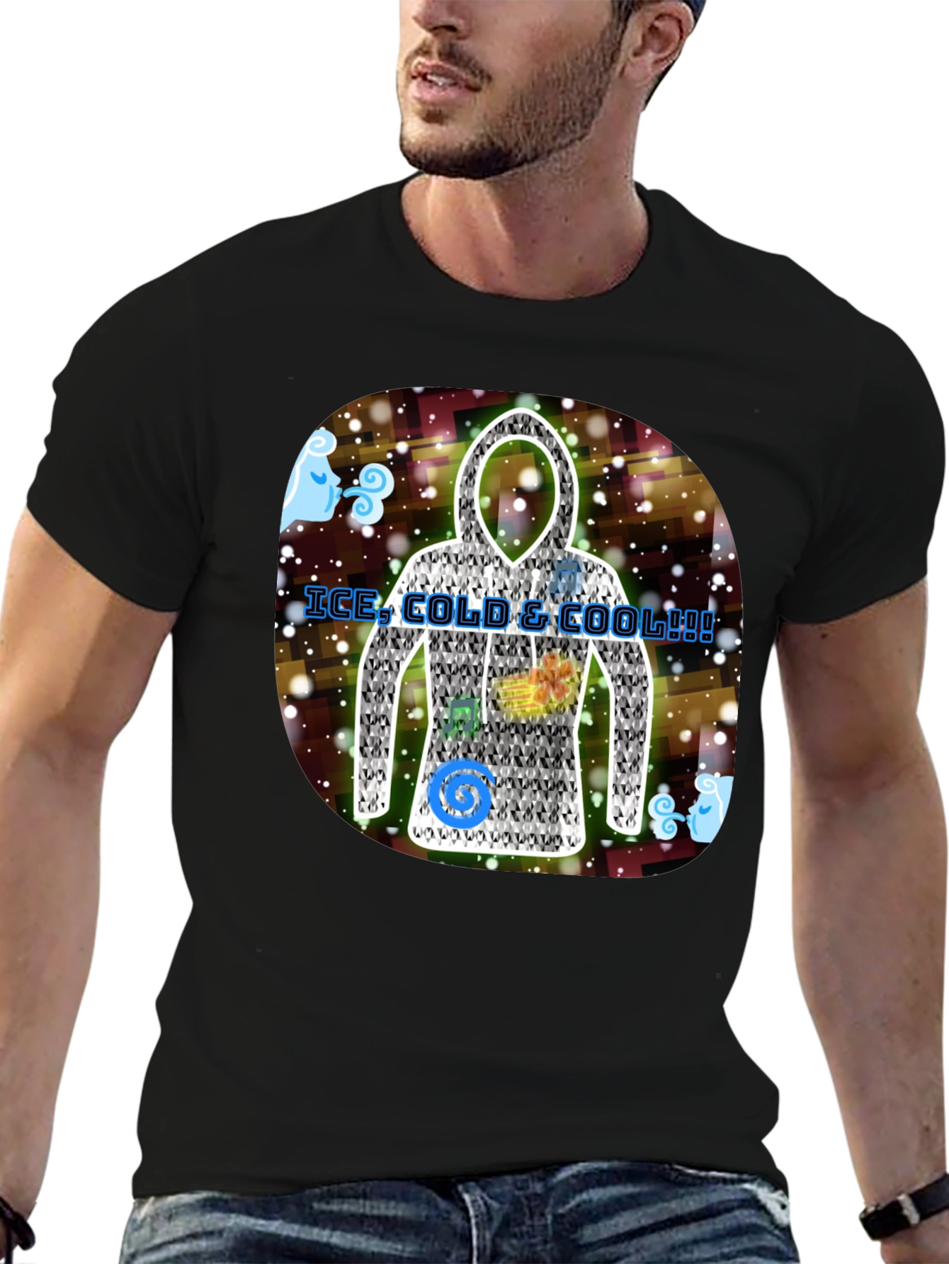 Ice Cold & Cool Hoodie Design T-Shirt