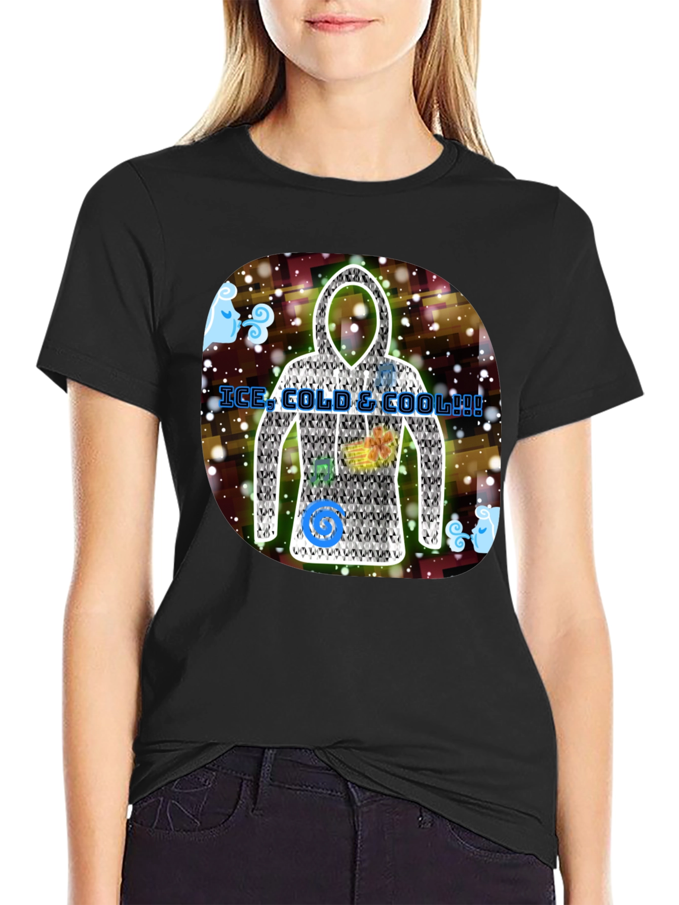 Ice Cold & Cool Hoodie Design T-Shirt