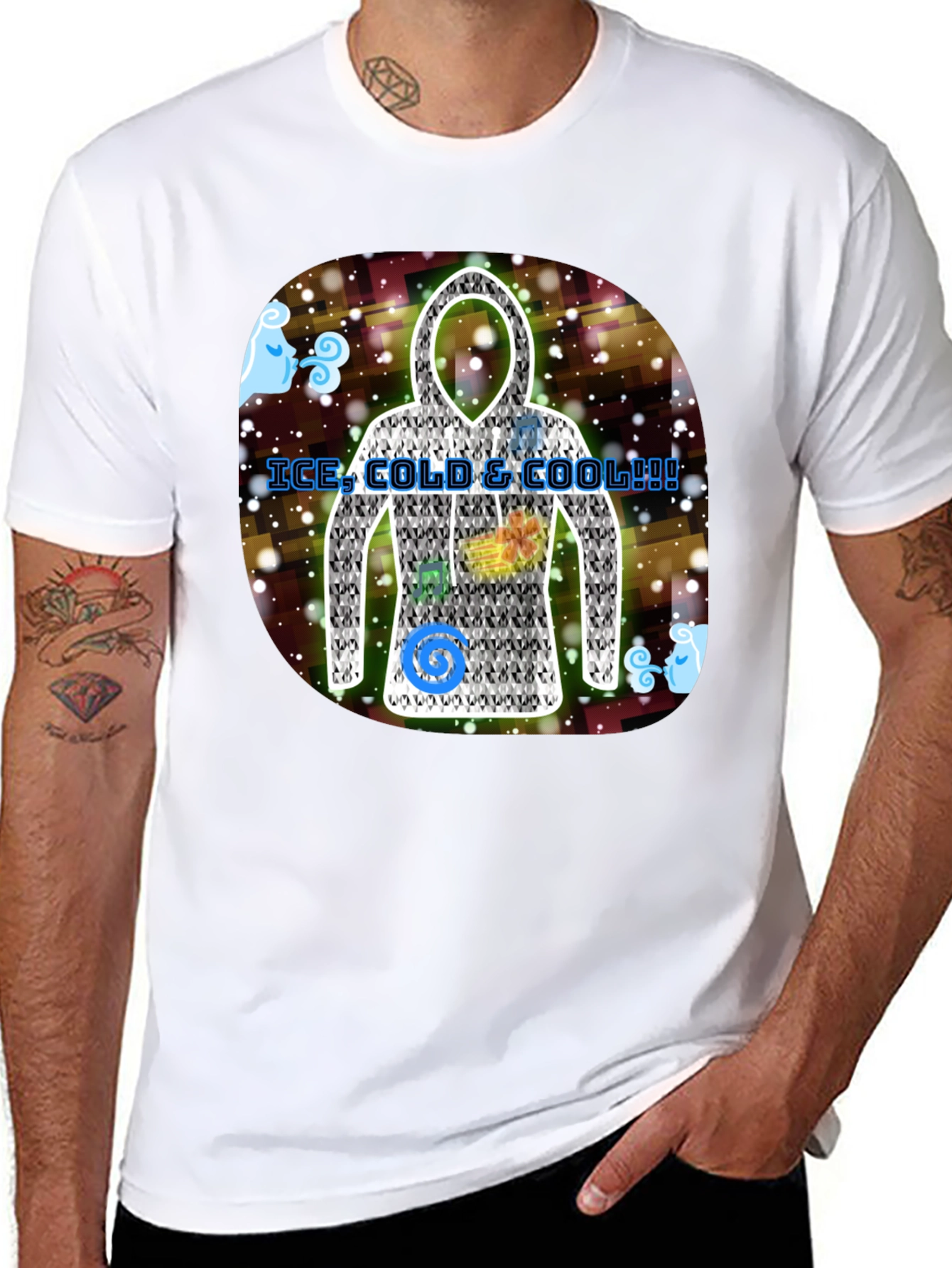Ice Cold & Cool Hoodie Design T-Shirt