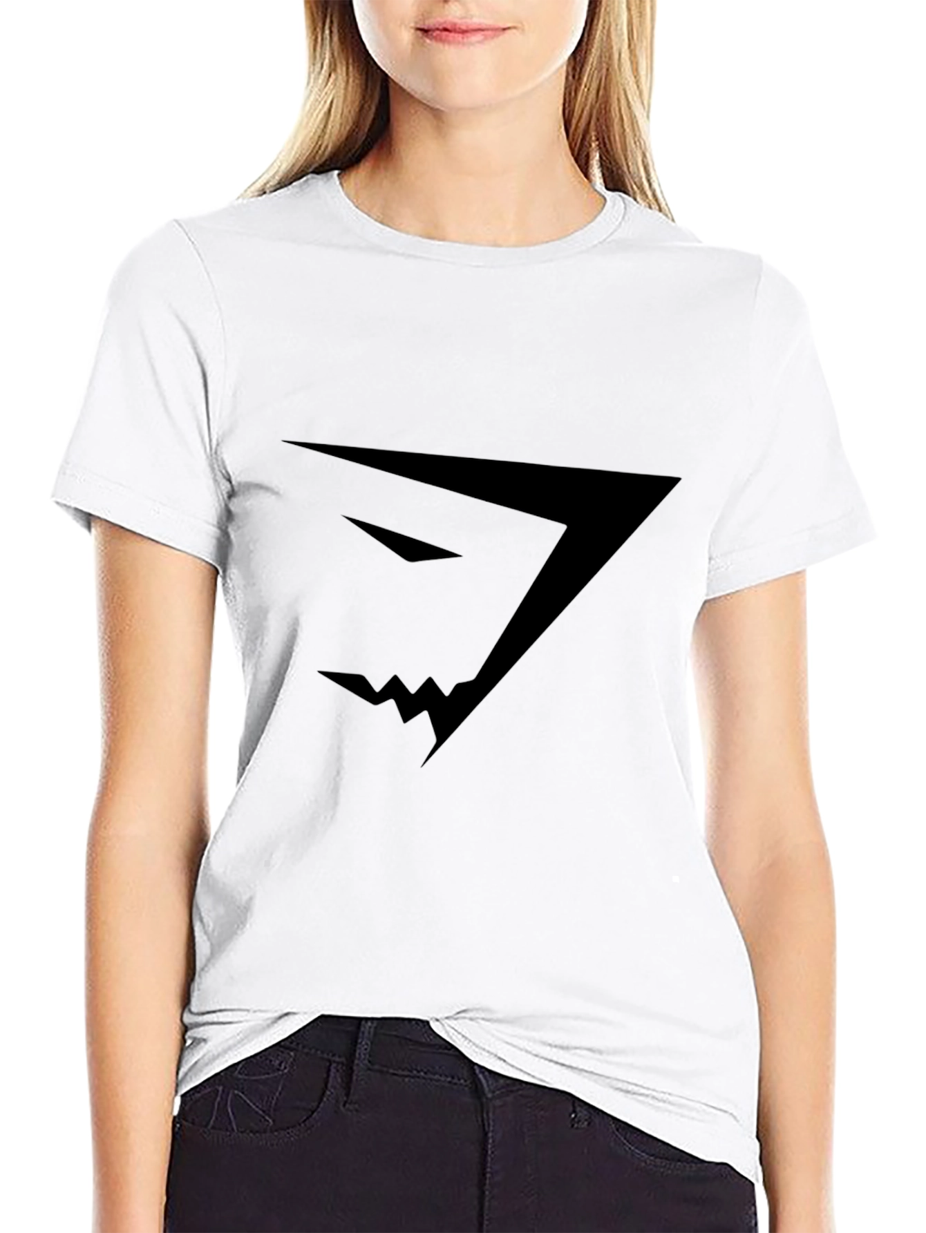 Mens Black Gym Shark Graphic T-Shirt