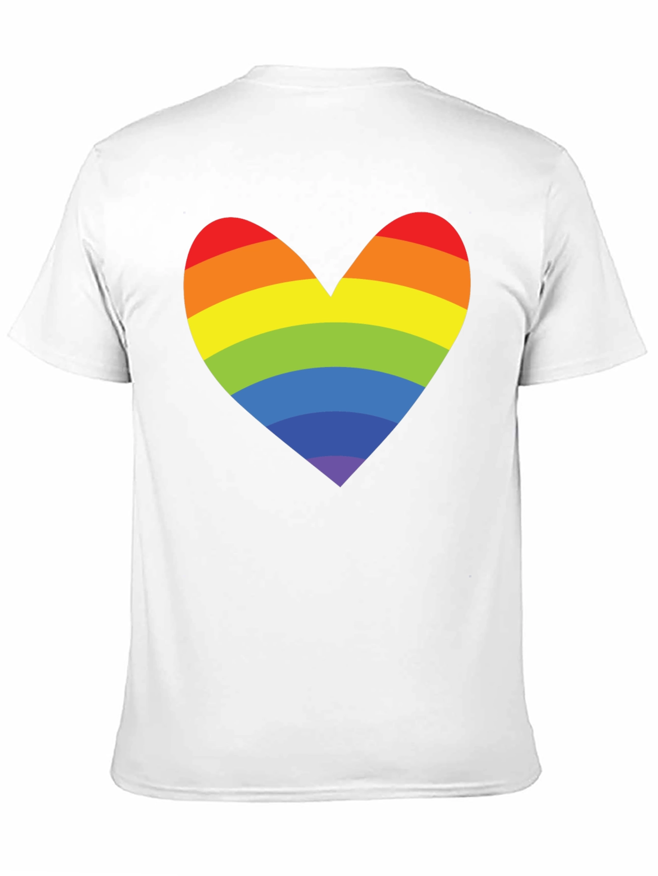 Rainbow Heart Graphic Tee - Pride Love Shirt