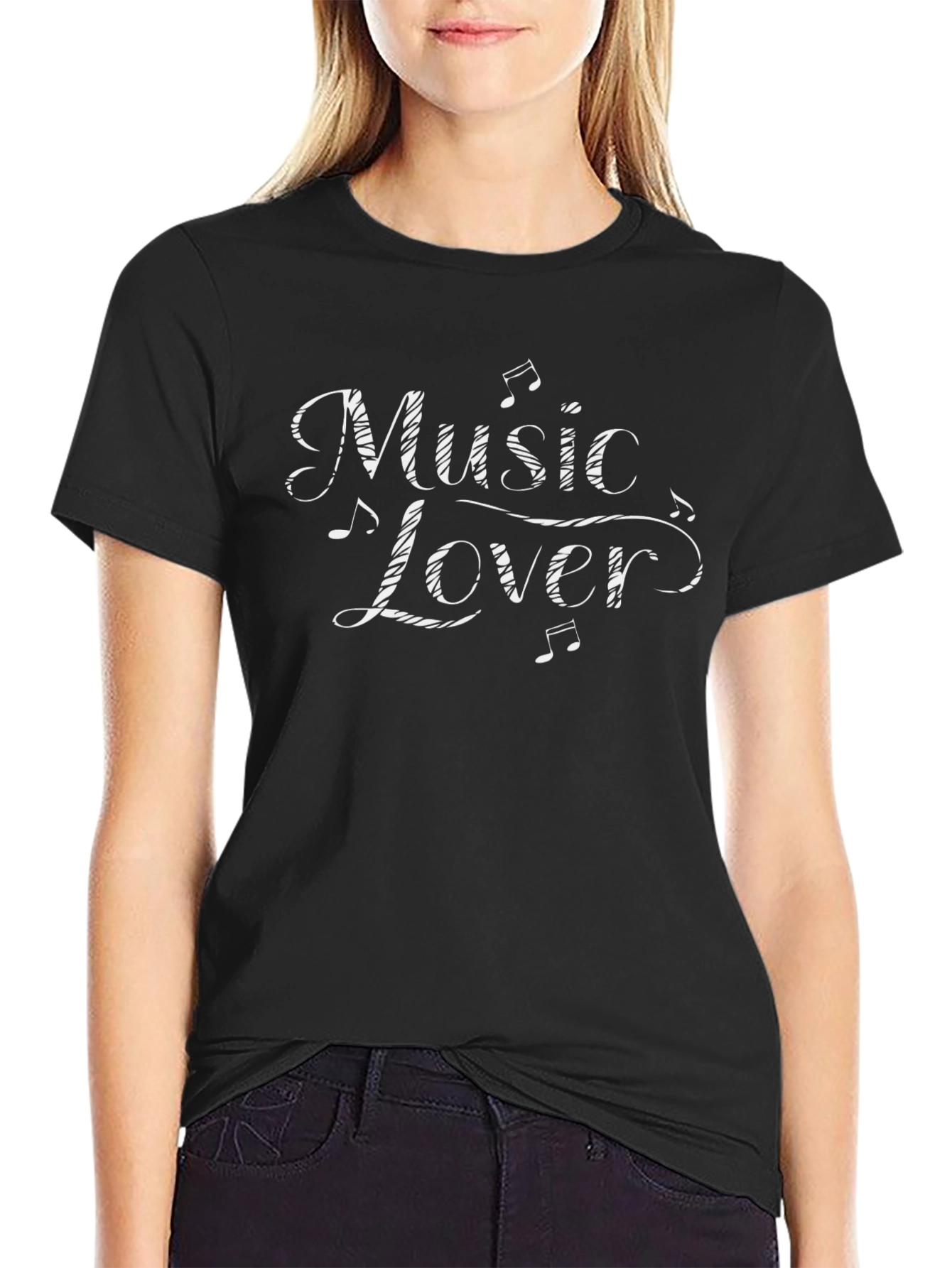 Music Lover Black T-Shirt