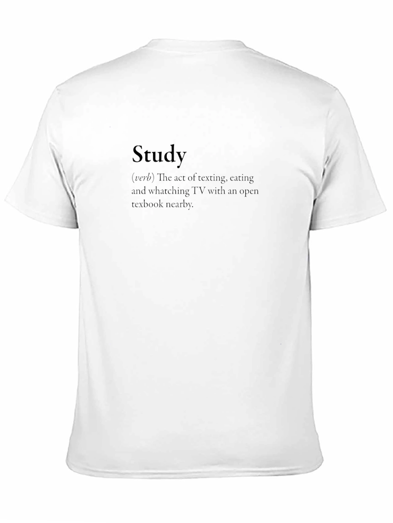 Study Definition T-Shirt Funny College Student Tee