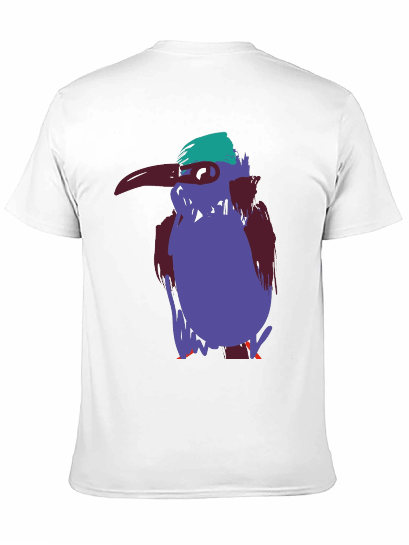 Unique Bird Graphic Tee - Casual Black Cotton T-Shirt
