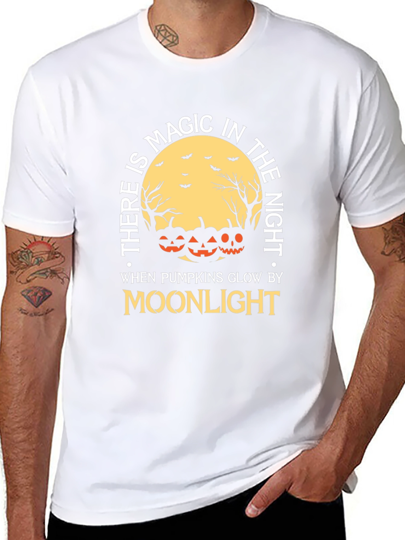 Halloween Magic Moonlight Pumpkin T-Shirt