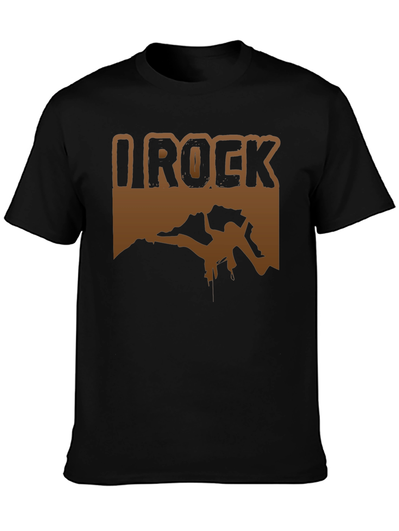 I Rock Climbing T-Shirt - Black