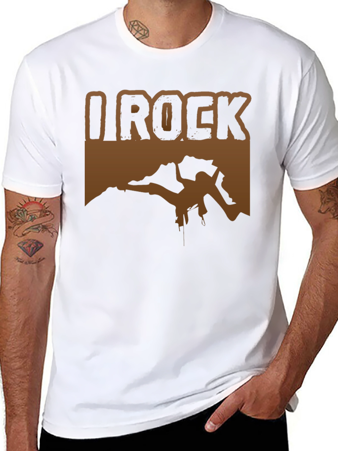 I Rock Climbing T-Shirt - Black