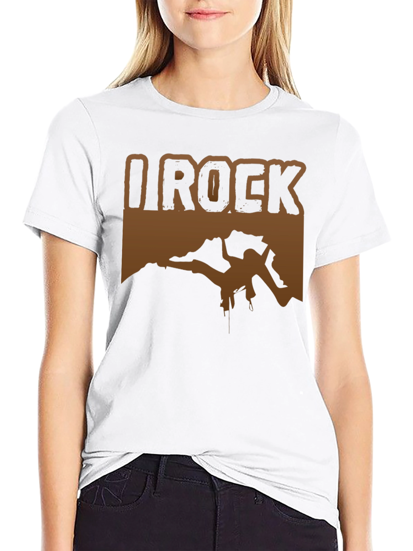 I Rock Climbing T-Shirt - Black