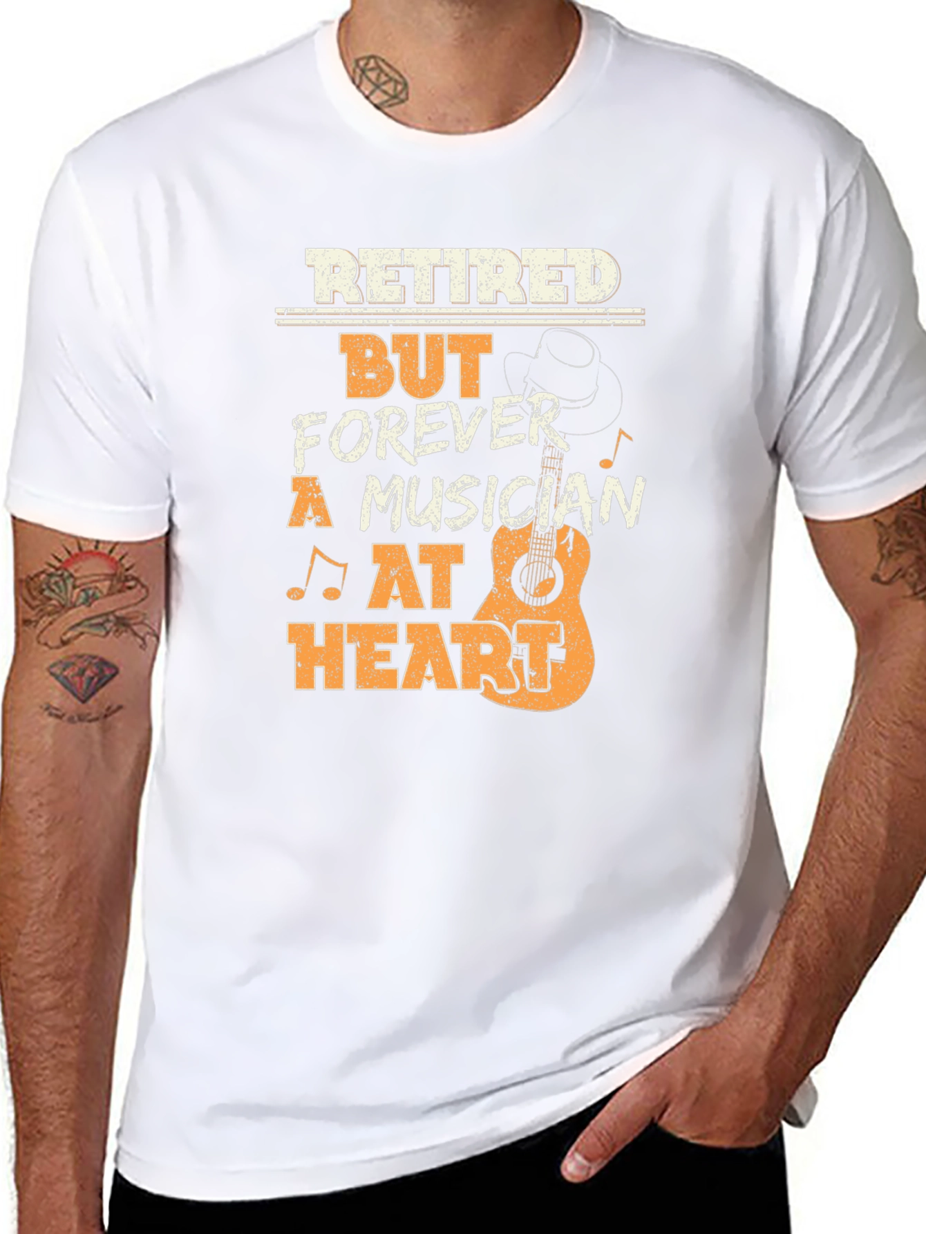 Retired Musician T-Shirt - Forever at Heart