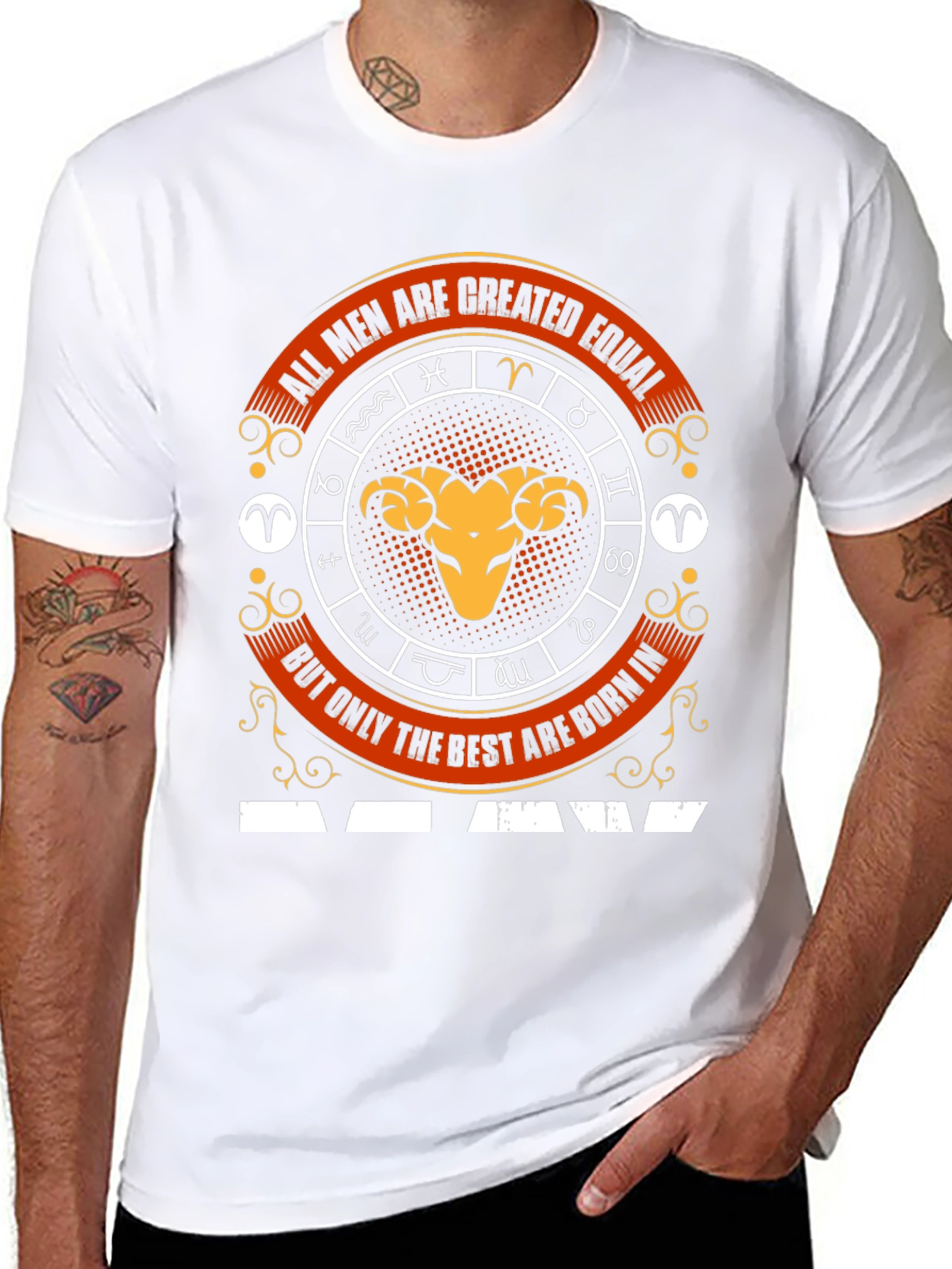 Aries Zodiac T-Shirt - All Men Created Equal