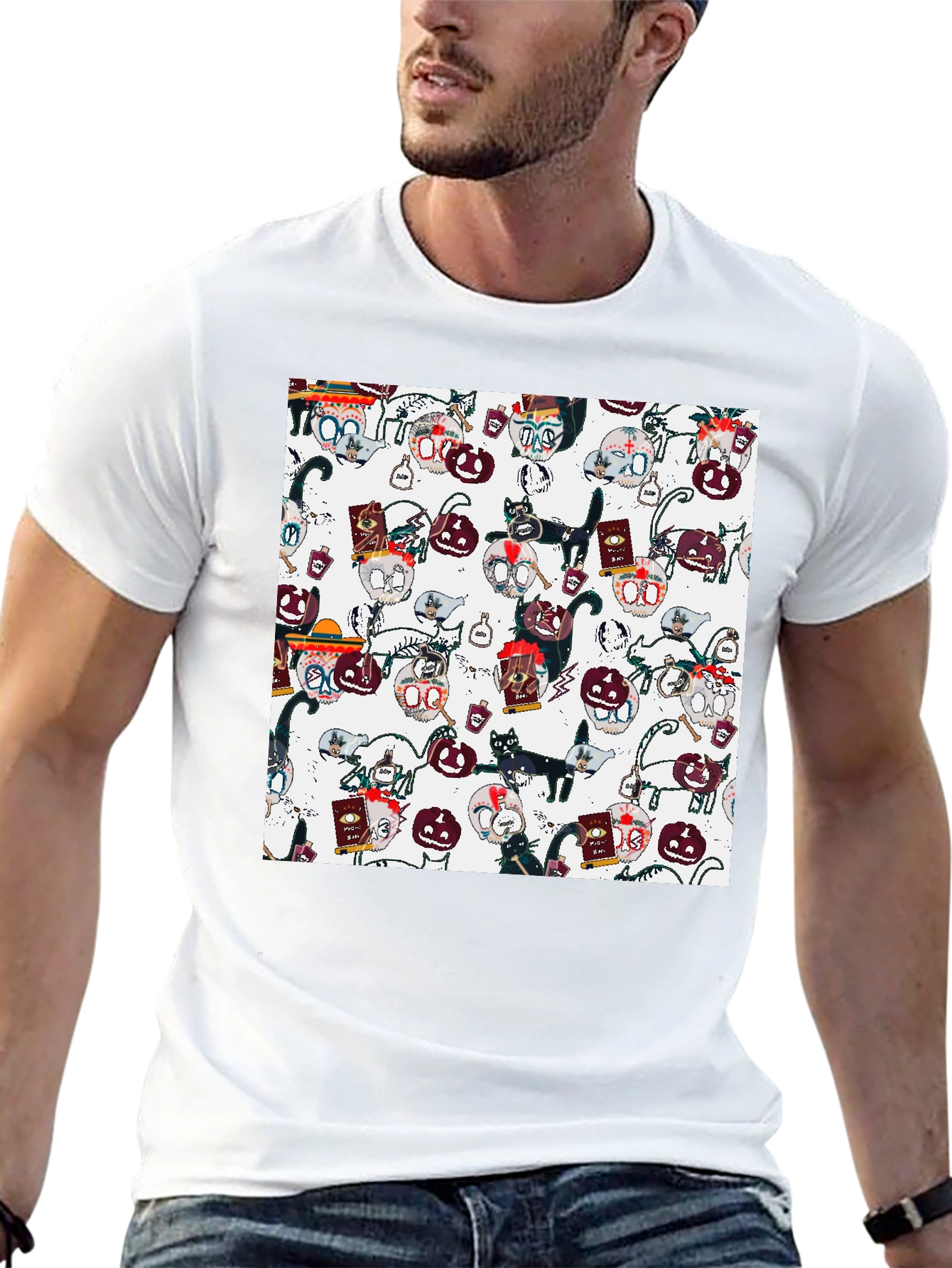 Day of the Dead Cats T-Shirt