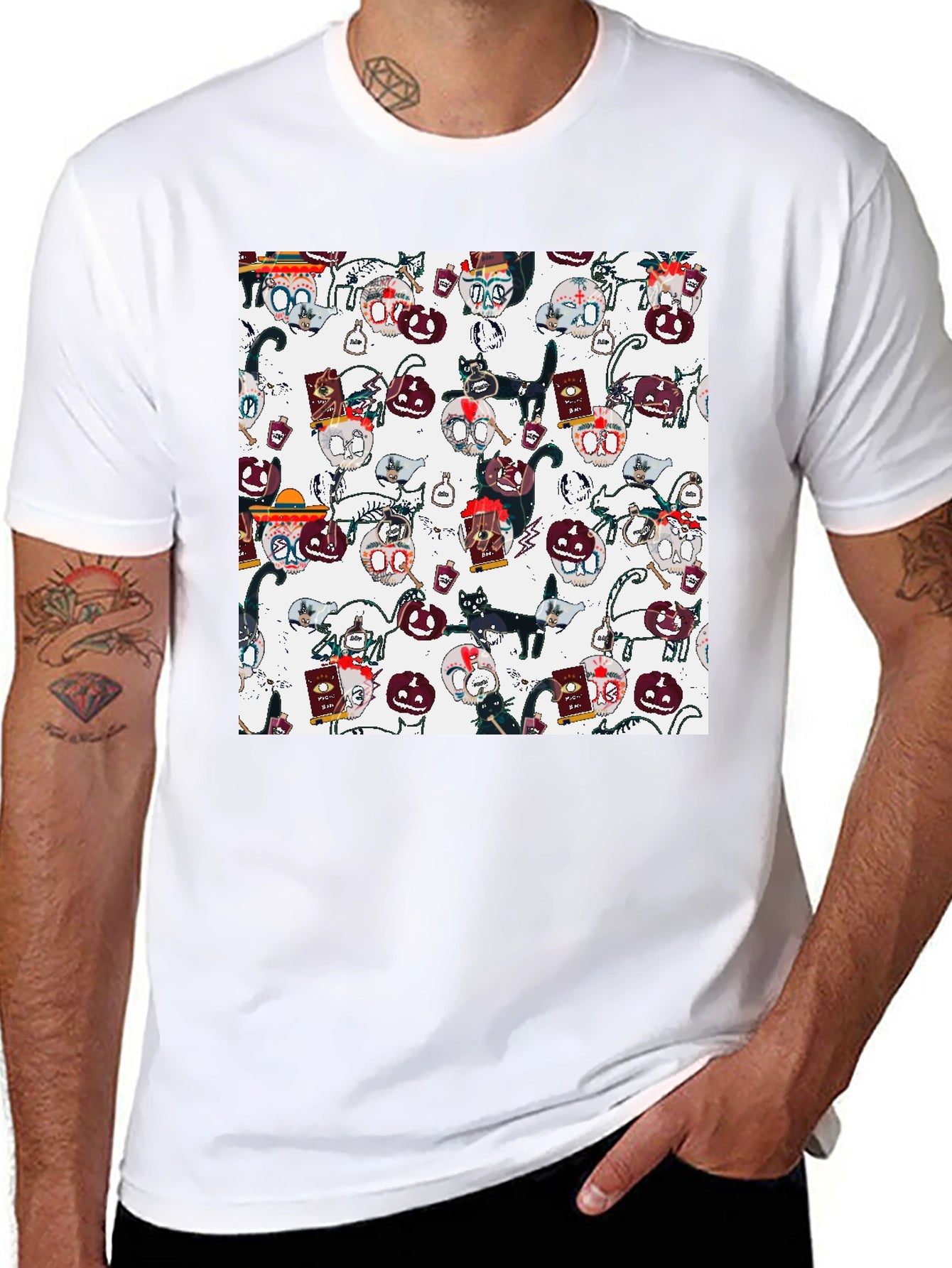 Day of the Dead Cats T-Shirt