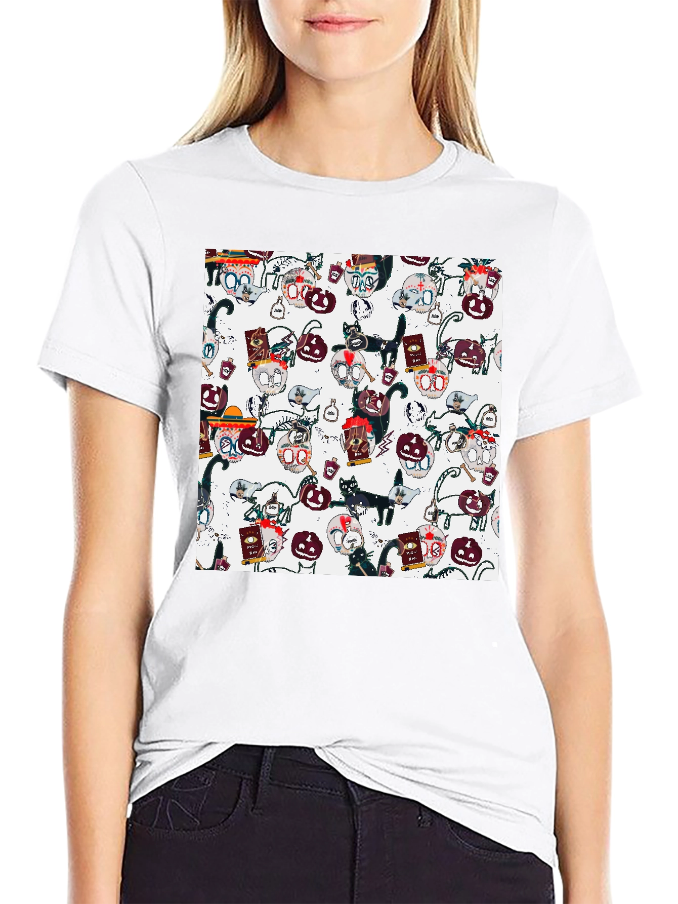 Day of the Dead Cats T-Shirt