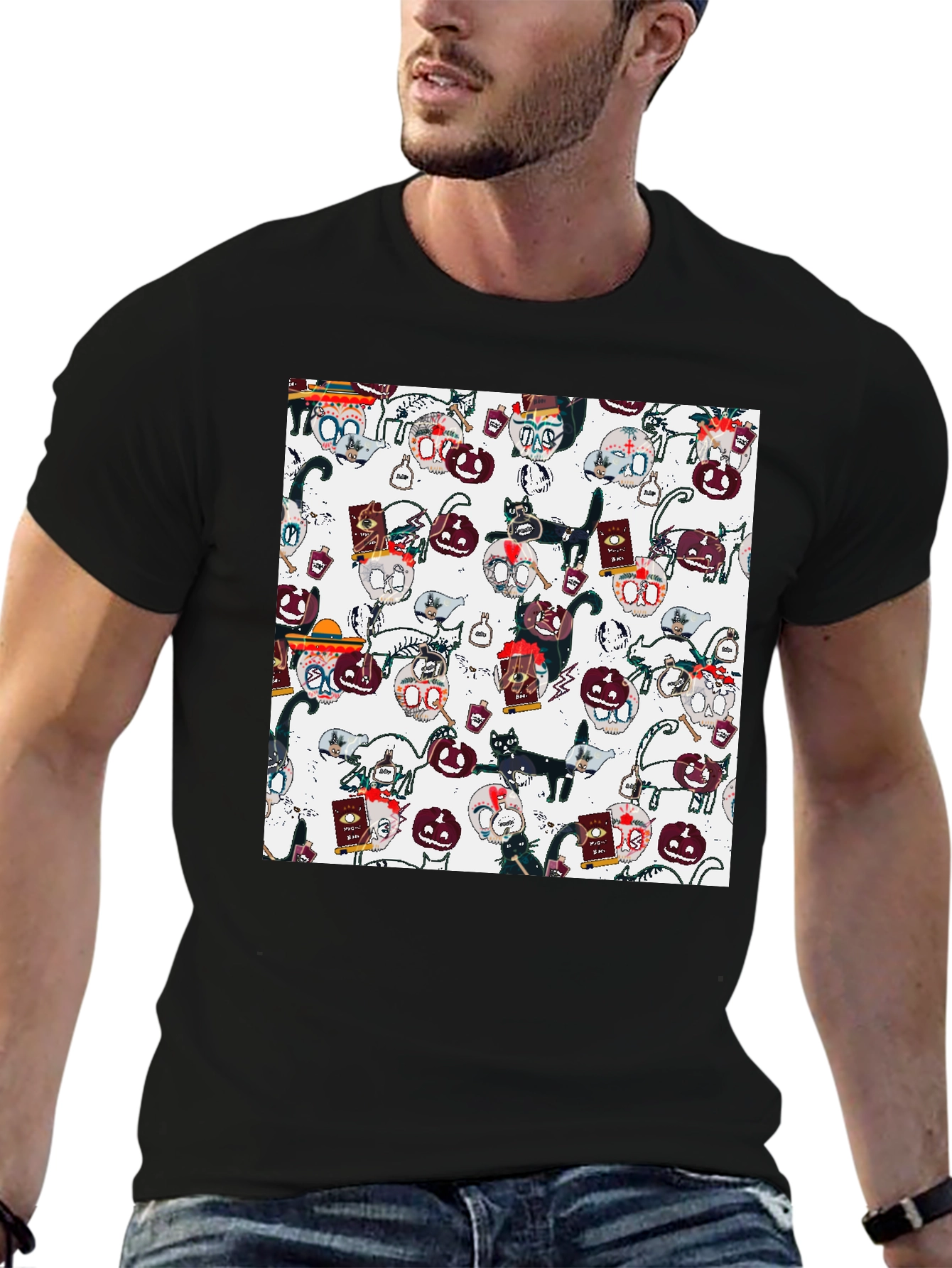 Day of the Dead Cats T-Shirt