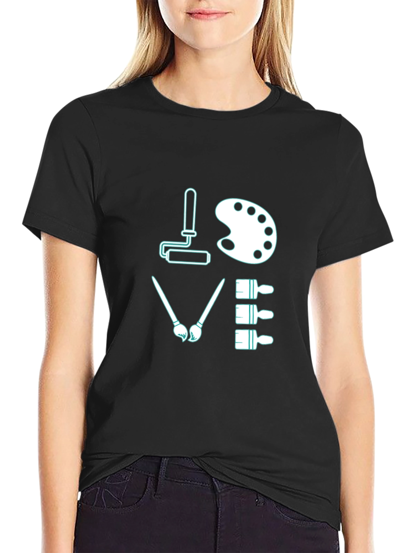 Painters Love T-Shirt - Artistic Design