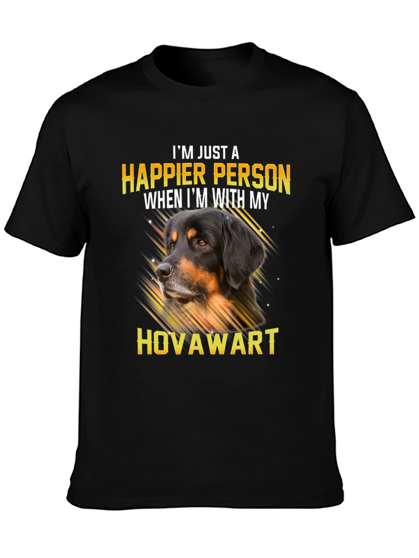 Happier Person Hovawart Dog Graphic T-Shirt