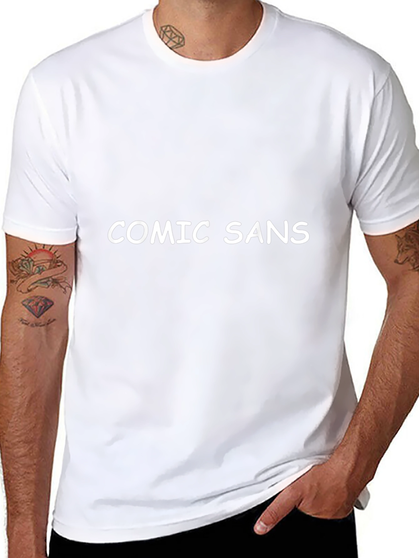 Comic Sans Tee - Mens Graphic T-Shirt