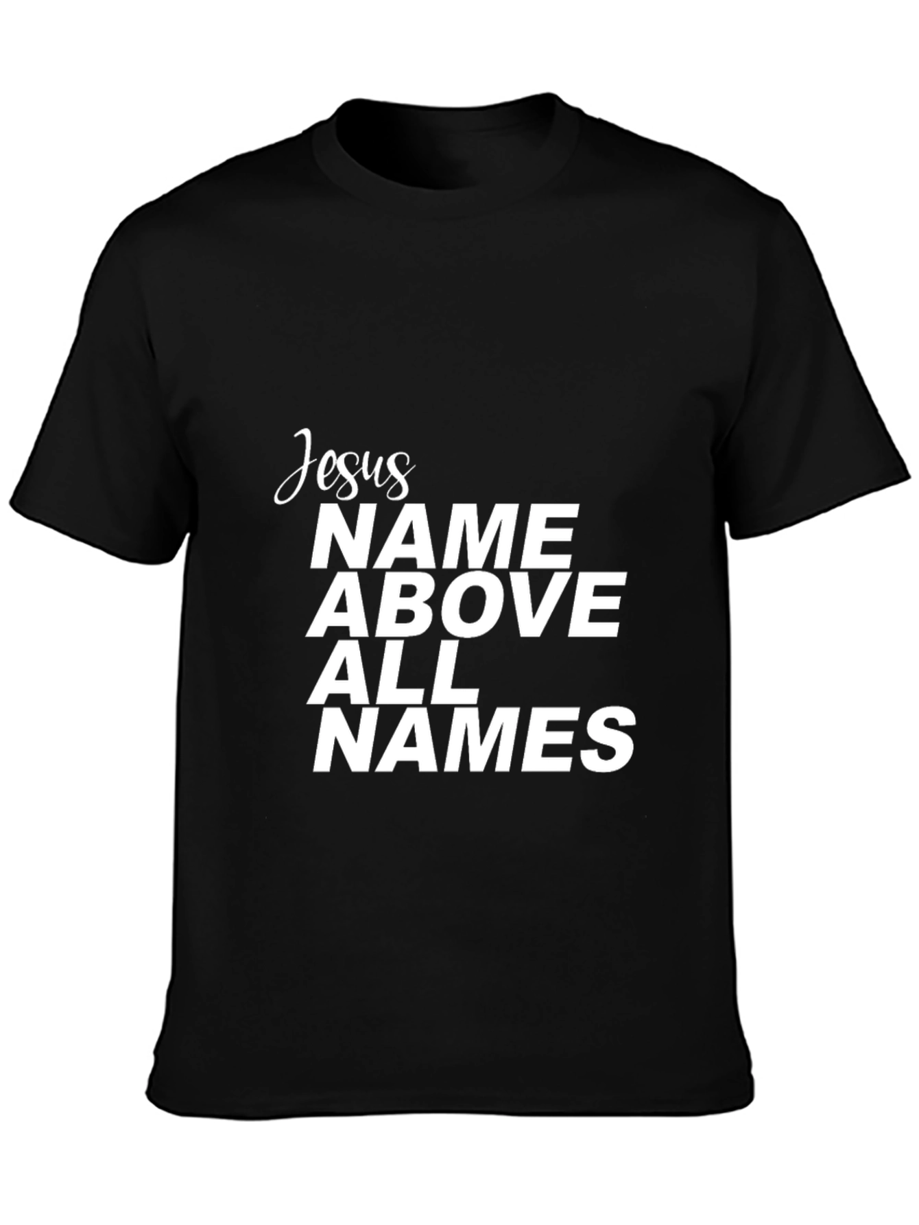 Jesus Name Above All Names Graphic Tee - Black