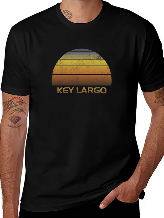 Key Largo Sunset T-Shirt Retro Style