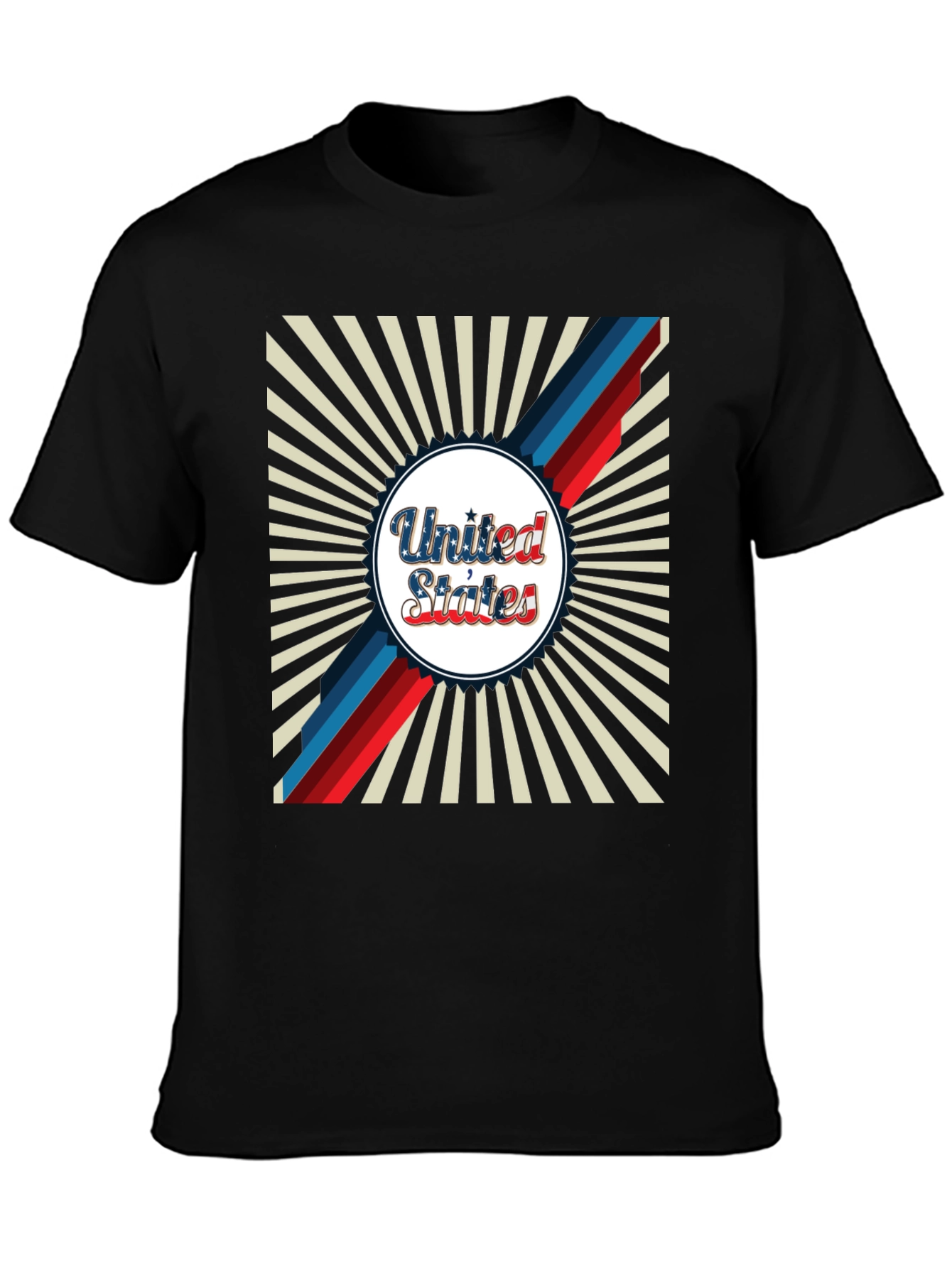 United States Graphic Print Crewneck T-Shirt