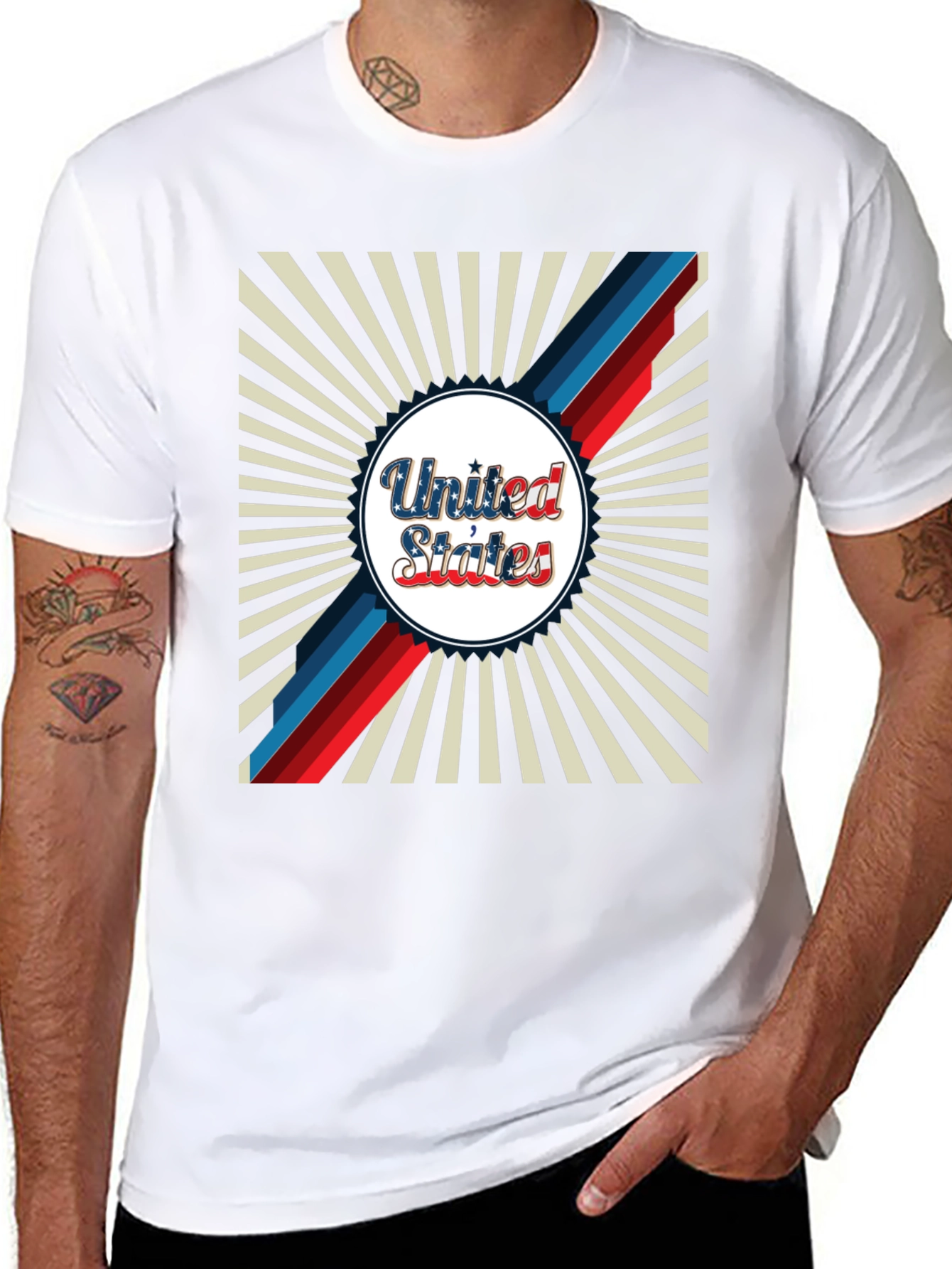 United States Graphic Print Crewneck T-Shirt
