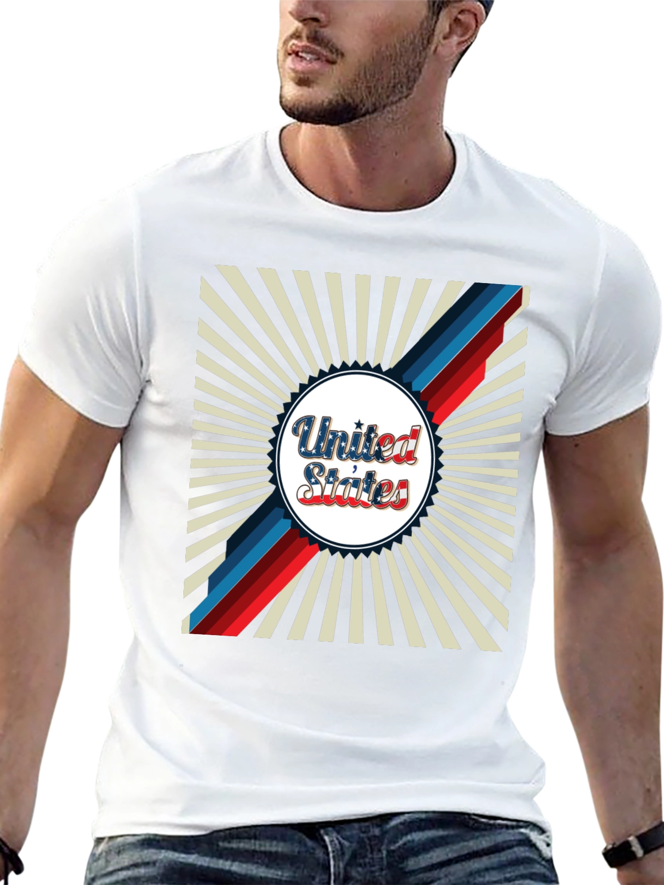 United States Graphic Print Crewneck T-Shirt