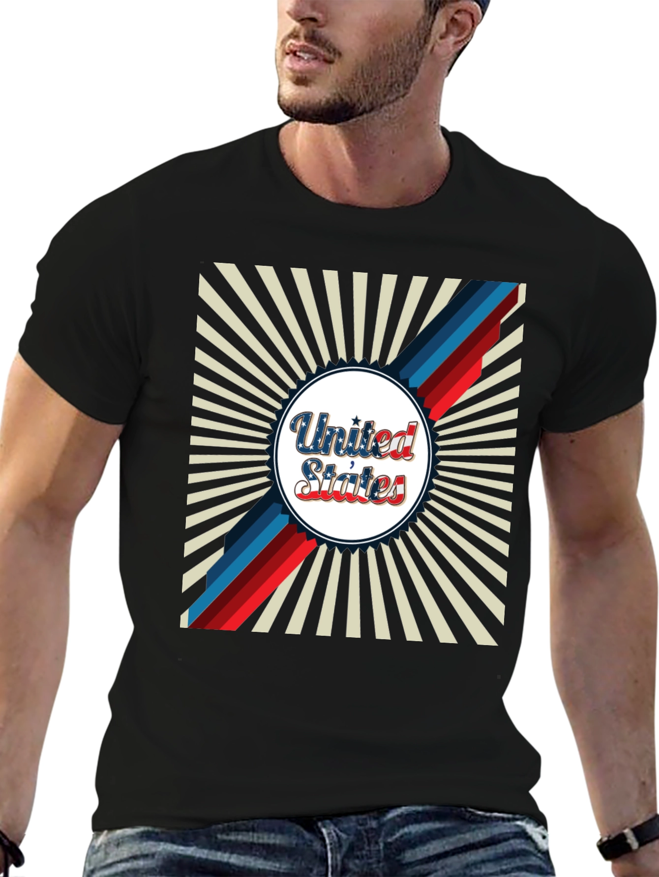 United States Graphic Print Crewneck T-Shirt